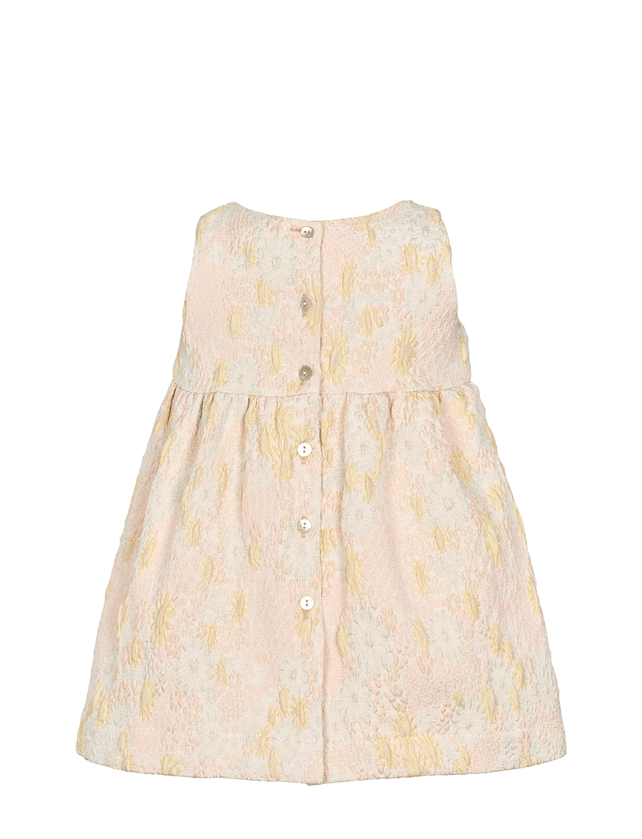 MarMar Copenhagen - Daelyna - Ärmlösa babyklänningar - limonade jacquard - 2