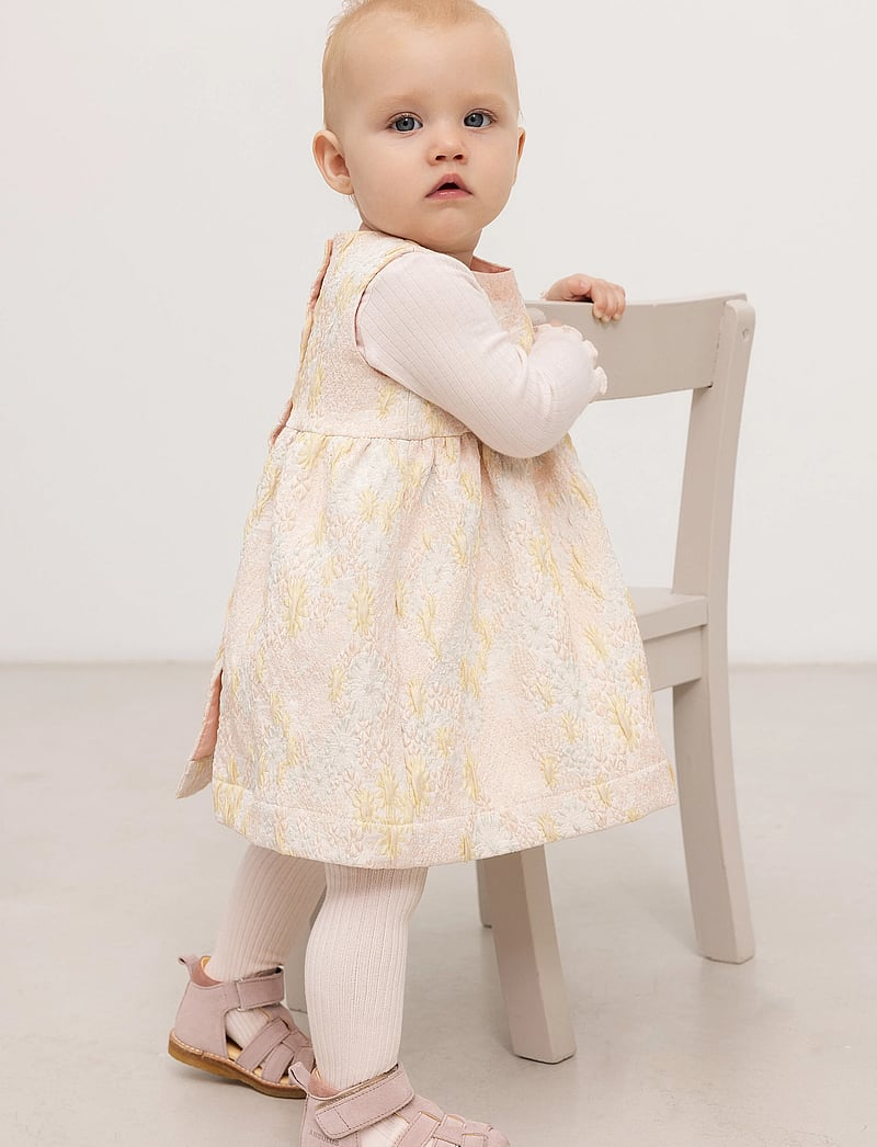 MarMar Copenhagen - Daelyna - sukienki dla dziewczynek bez rękawów - limonade jacquard - 0