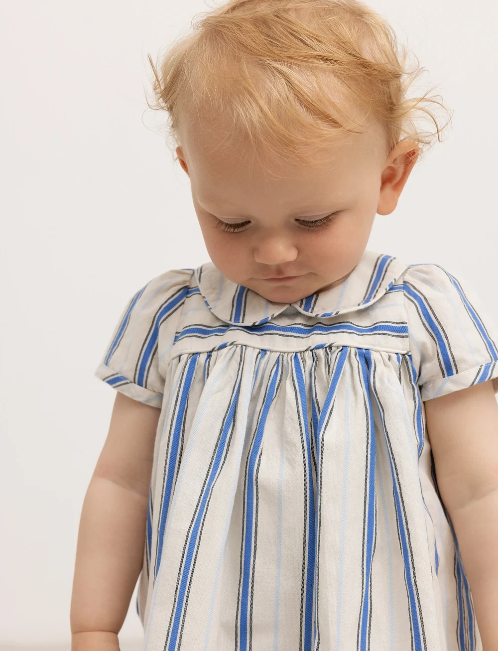 MarMar Copenhagen - Dulla - kortärmade babyklänningar - chambray stripe - 2