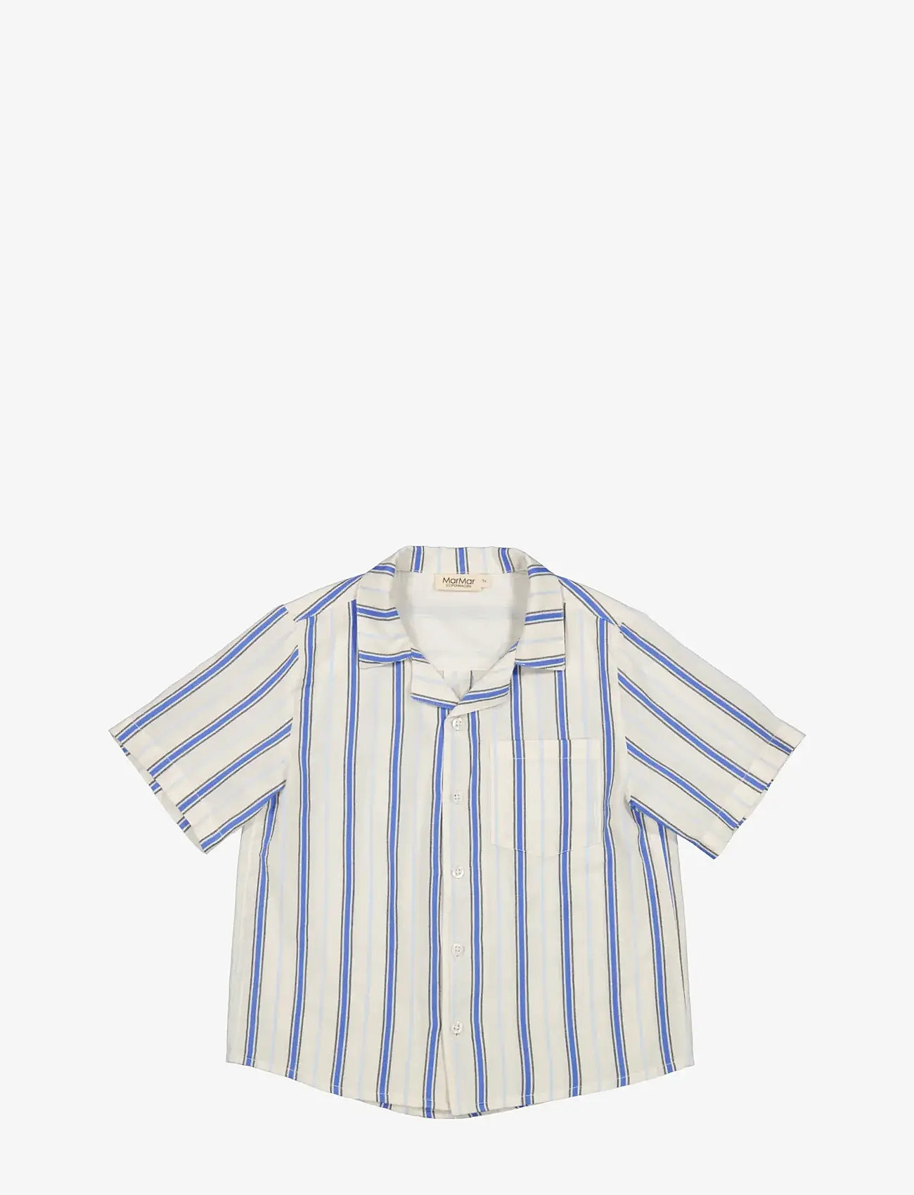 MarMar Copenhagen - Tage - lühikeste varrukatega särgid - chambray stripe - 0