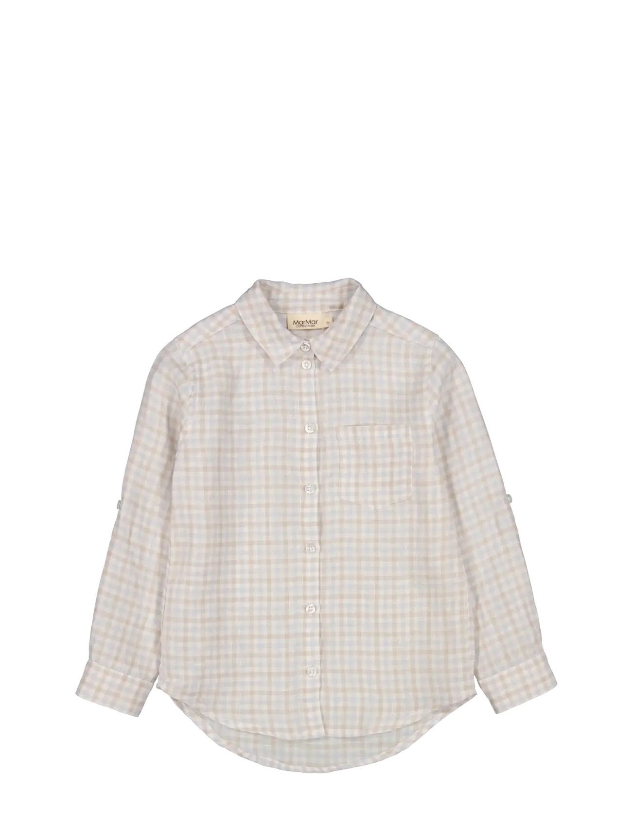 MarMar Copenhagen Tommy - Overdele - SUMMER CHECK / cream