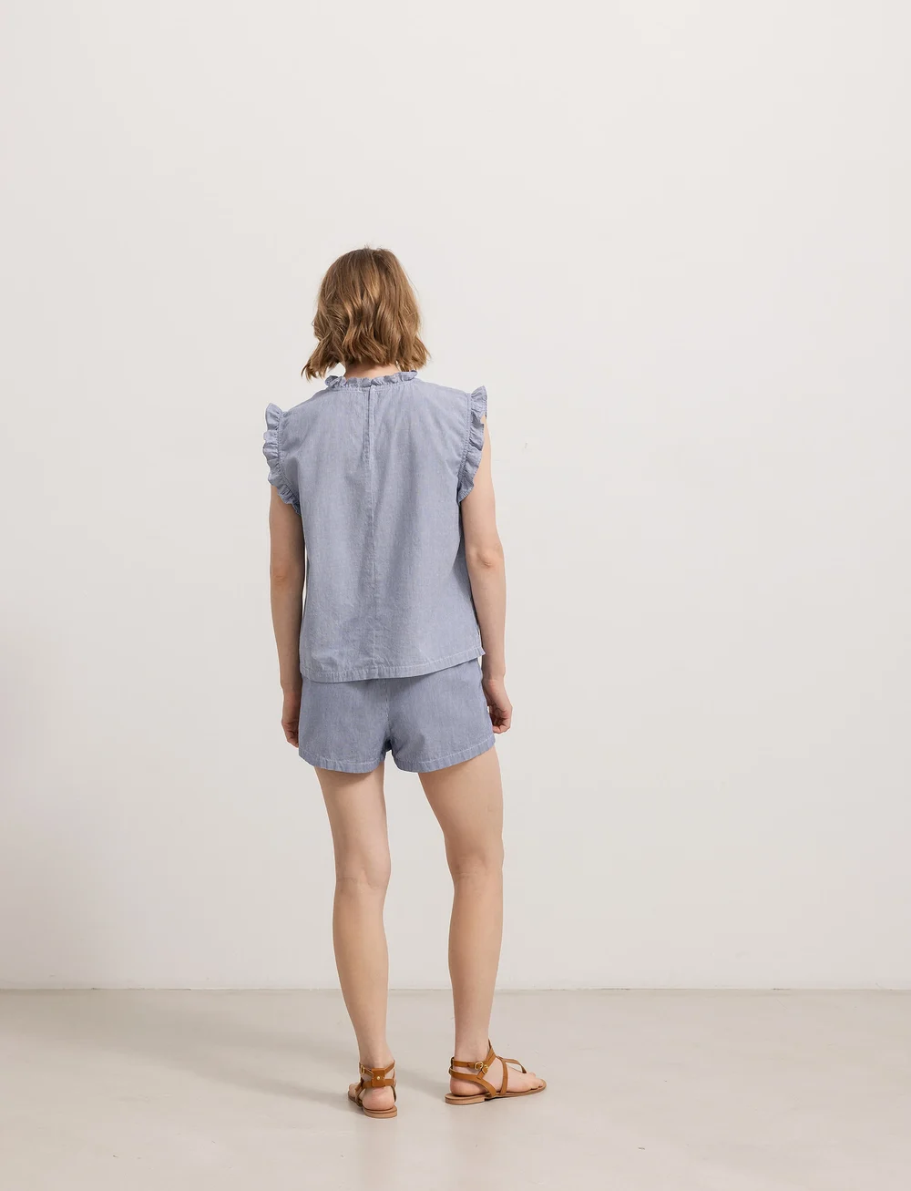 MarMar Copenhagen - Tirra W - linnen - navy stripe - 3