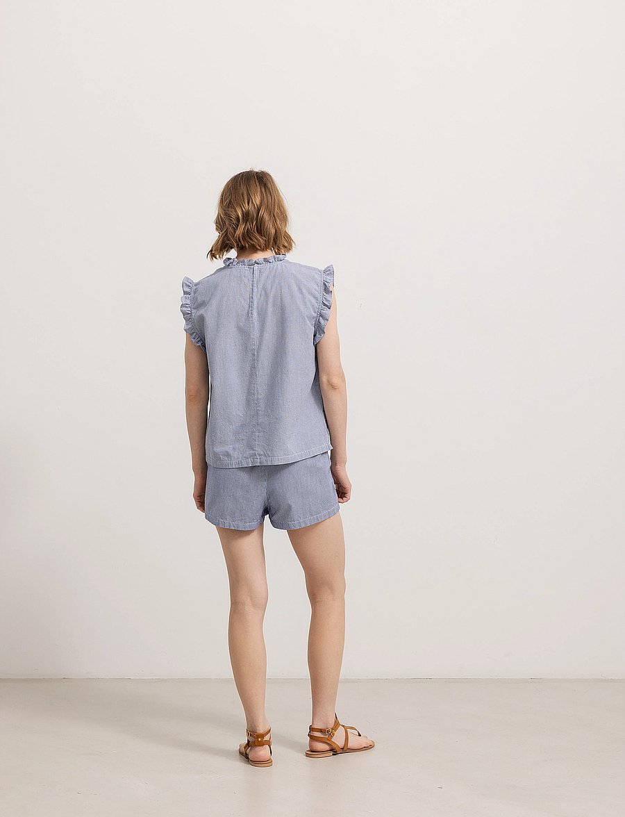MarMar Copenhagen - Pala W - vabaaja lühikesed püksid - navy stripe - 2