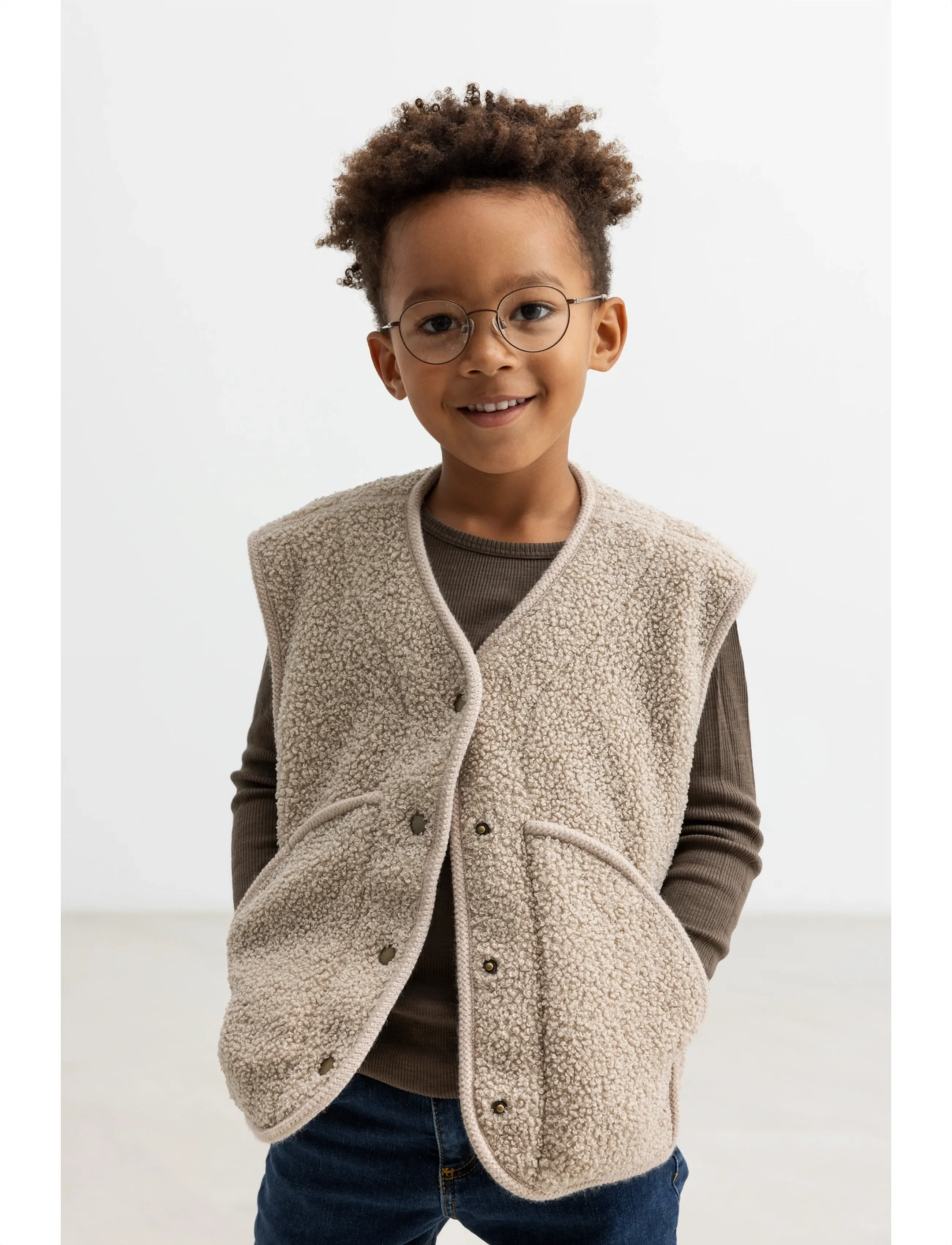 MarMar Copenhagen - Jolly Waistcoat - oyster grey - 5