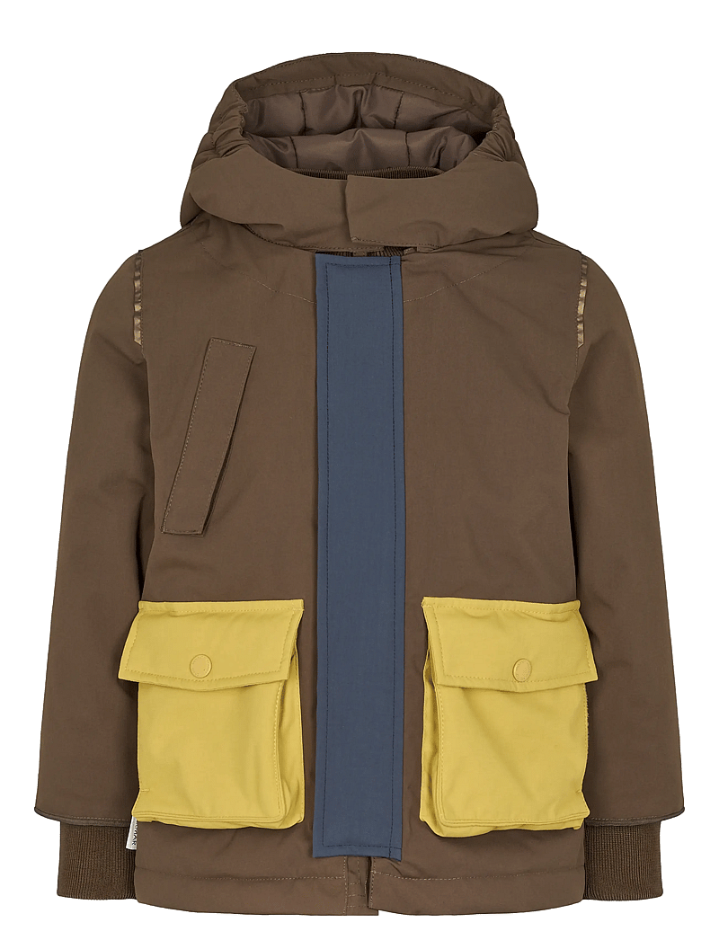 MarMar Copenhagen - Omas Jacket - puhvis ja polsterdatud - deep choco block - 1