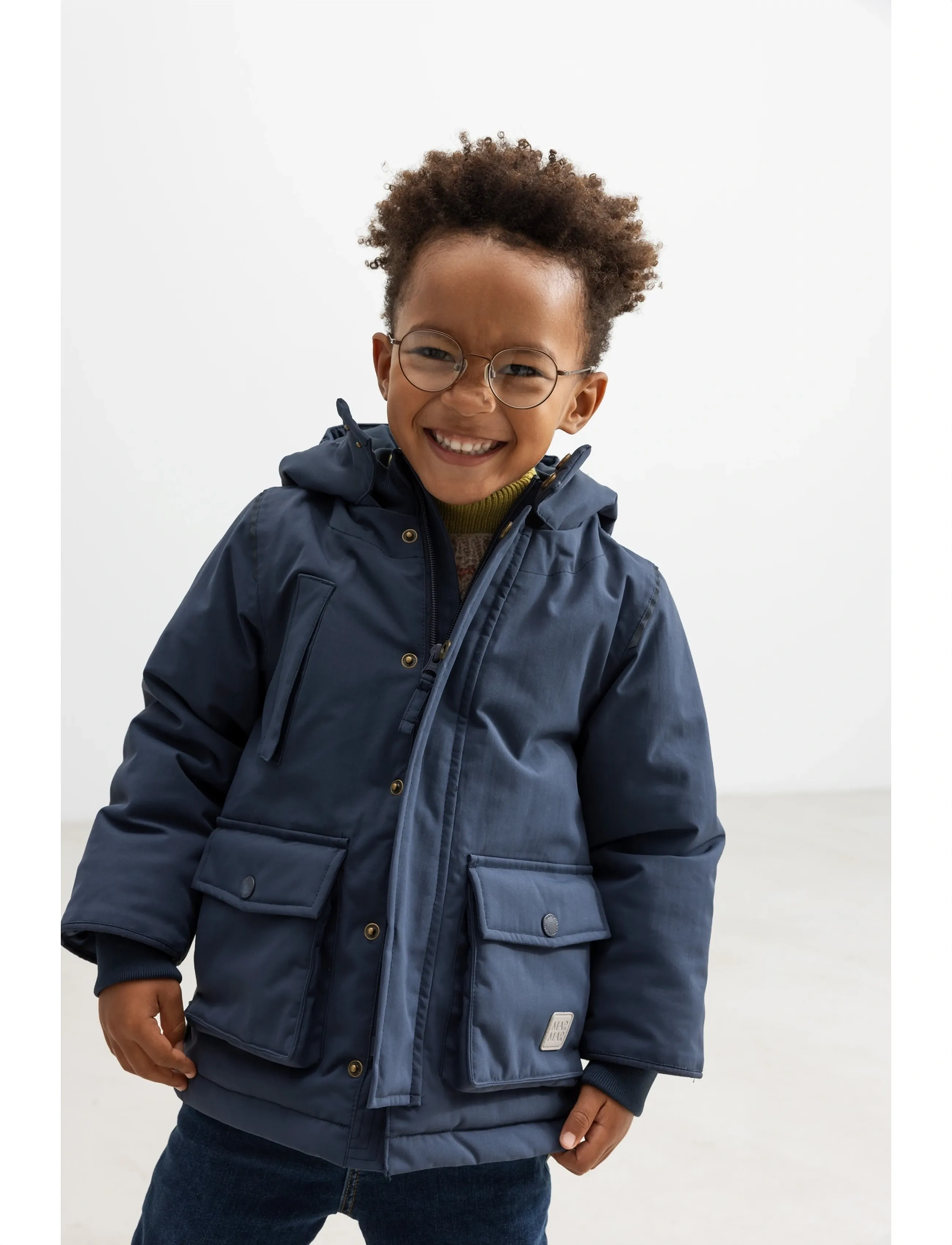 MarMar Copenhagen Omas Jacket, 116, Jackets & Coats, Blau - Winter Jackets, Kinder