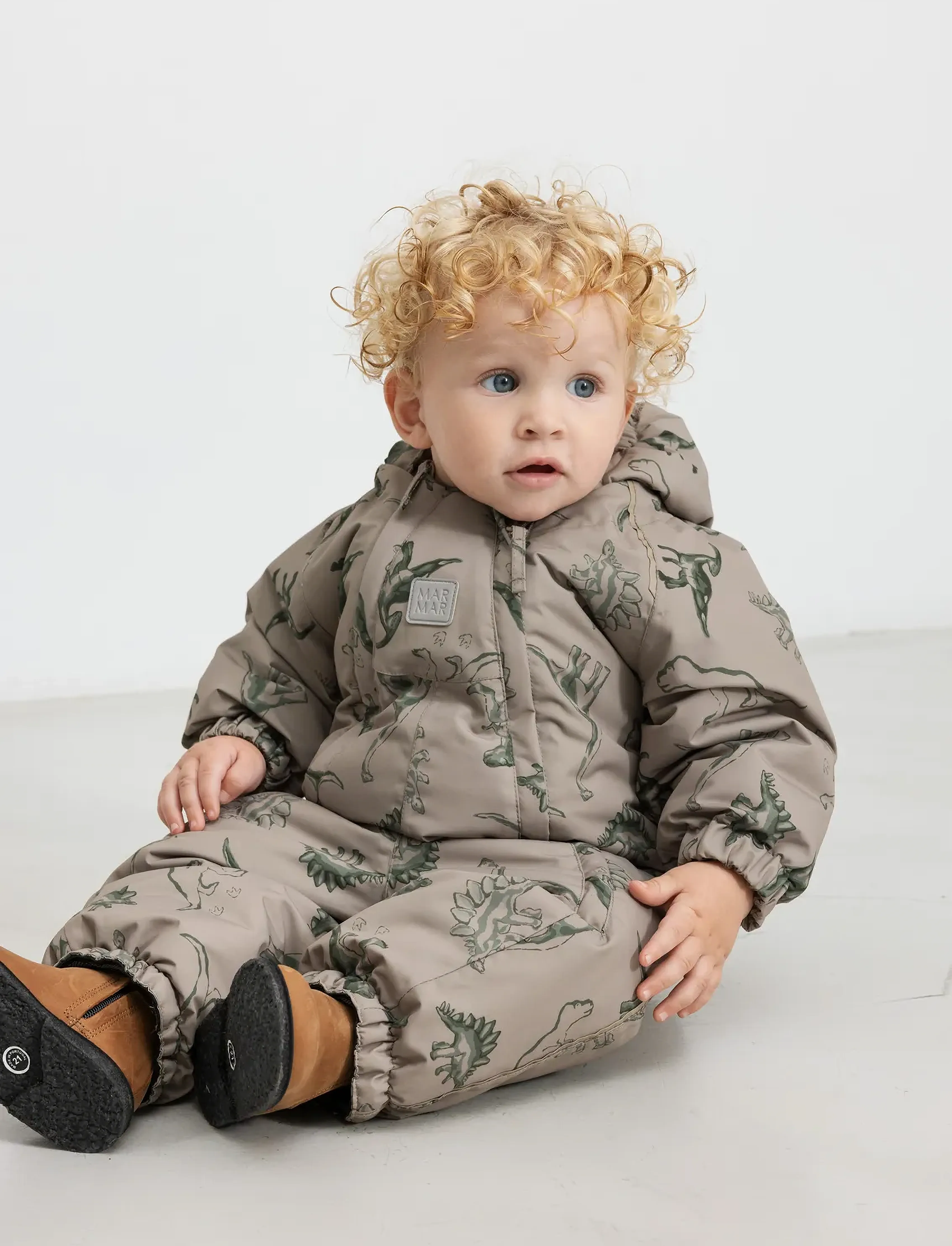 MarMar Copenhagen Oriel Suit, Børn, Flyverdragt, Beige, Str: 68