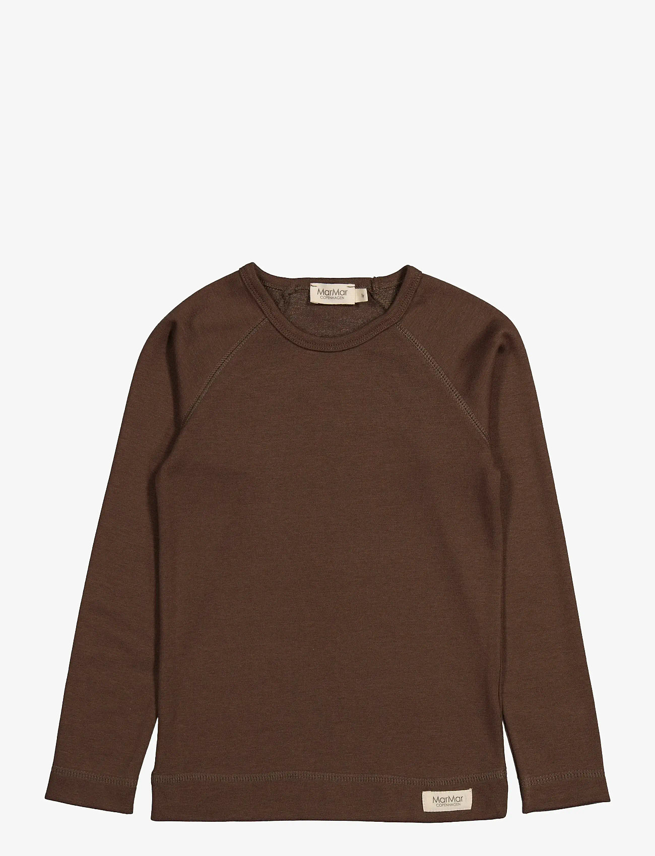 MarMar Copenhagen - Base Tee LS - sügisesed riided - deep choco - 0
