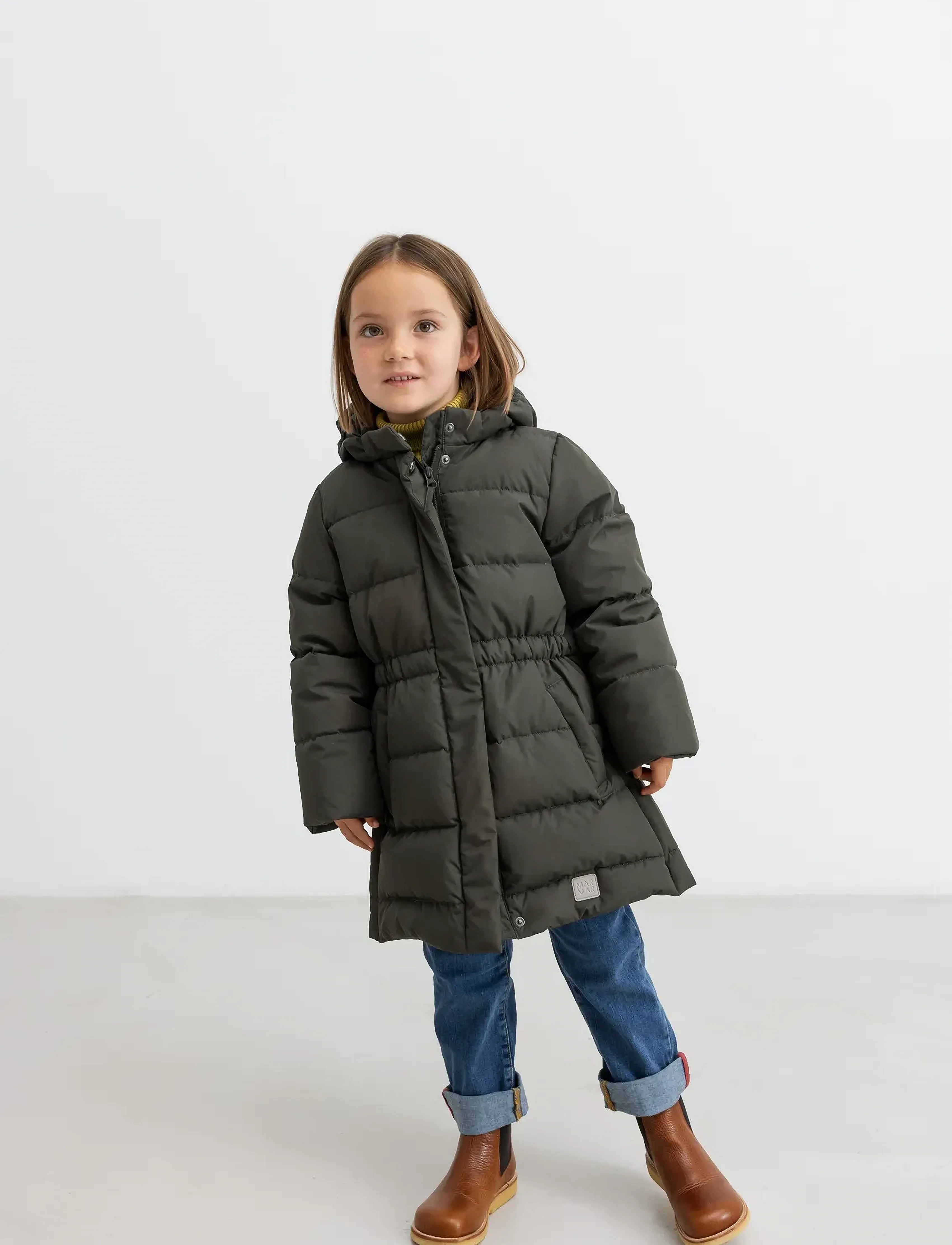 MarMar Copenhagen - Oxford Coat - puhvis ja polsterdatud - dark moss - 2