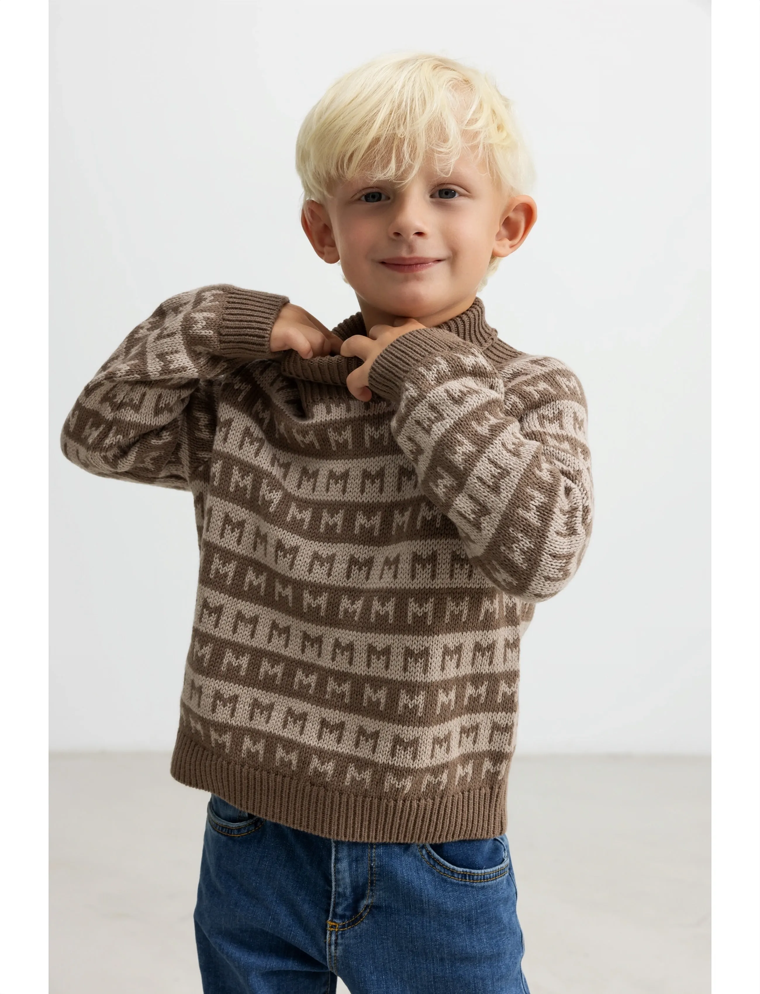 MarMar Copenhagen Talmi B - Jumpers - TERRE STRIPE / brown