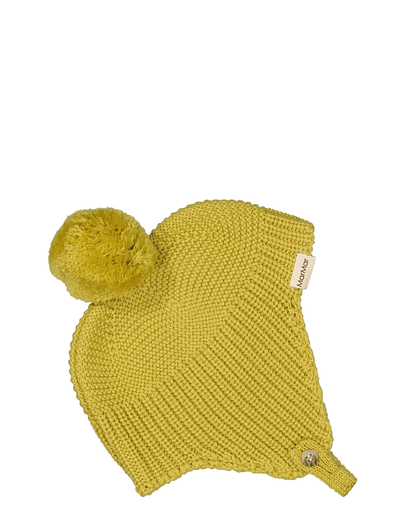MarMar Copenhagen - Aly Pompom - „beanie" tipo kepurės - green mustard - 1