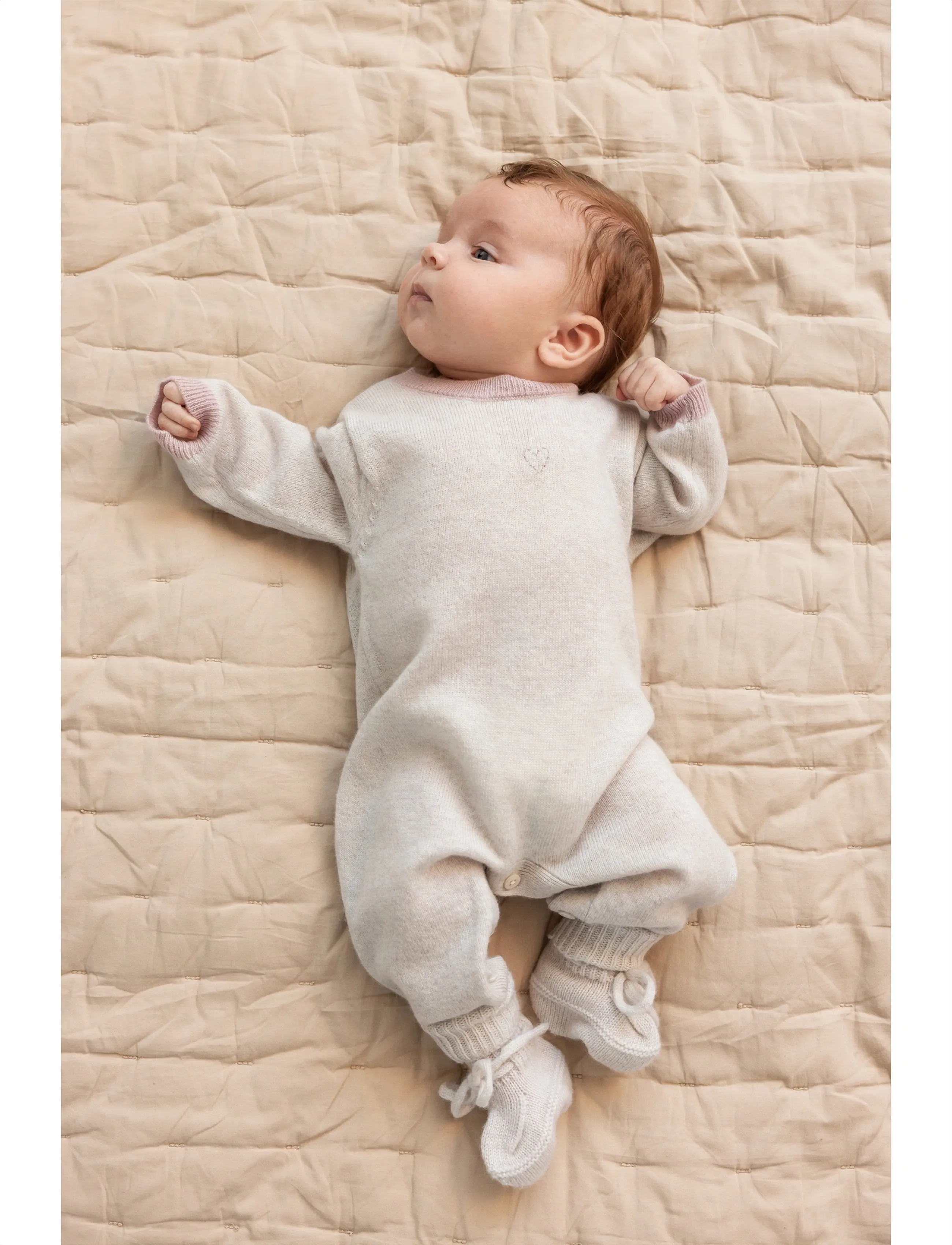 MarMar Copenhagen Robo - Buksedragter - LIGHT PLUM EDGE / beige