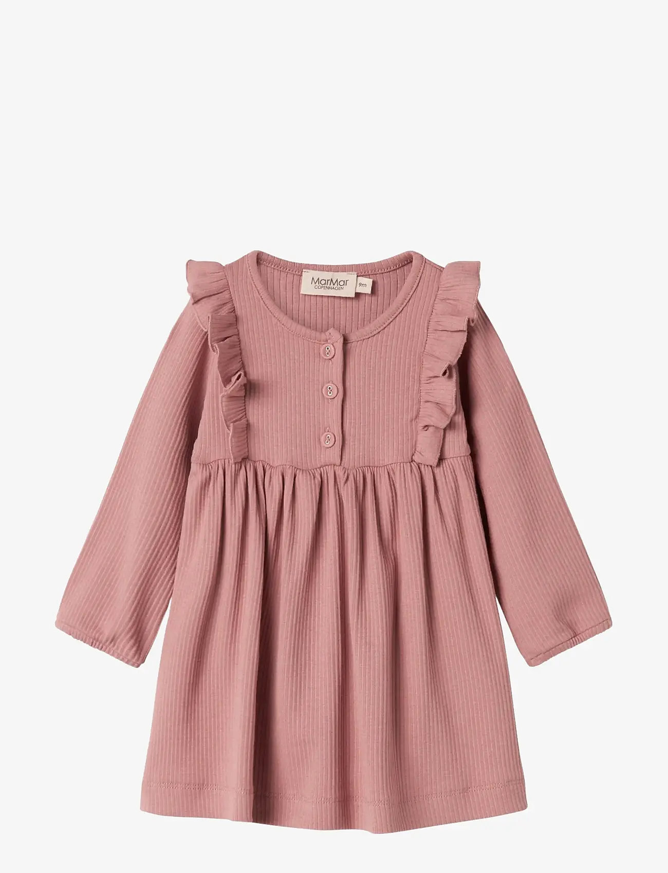 MarMar Copenhagen - Rosa Frill - langärmelige babykleider - rose parfait - 0