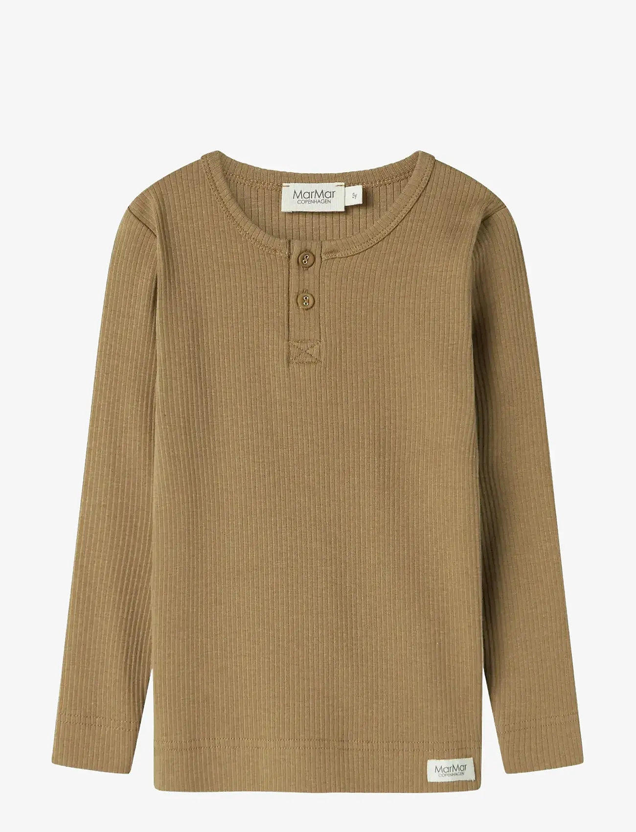 MarMar Copenhagen - Tee LS - långärmade t-shirts - dark bronze - 1