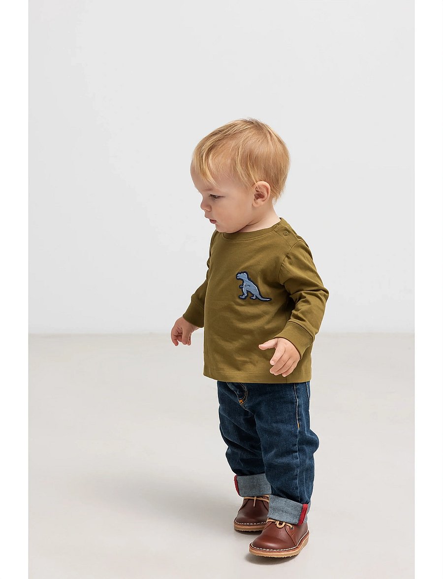 MarMar Copenhagen - Tad B LS - langärmelig - dino patch - 0
