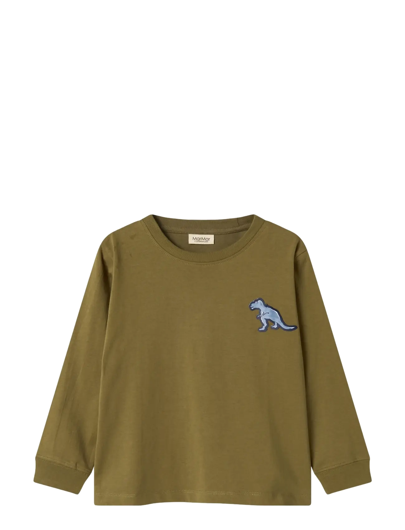 MarMar Copenhagen Tad LS - Oberteile & T-Shirts - DINO PATCH / khaki/green