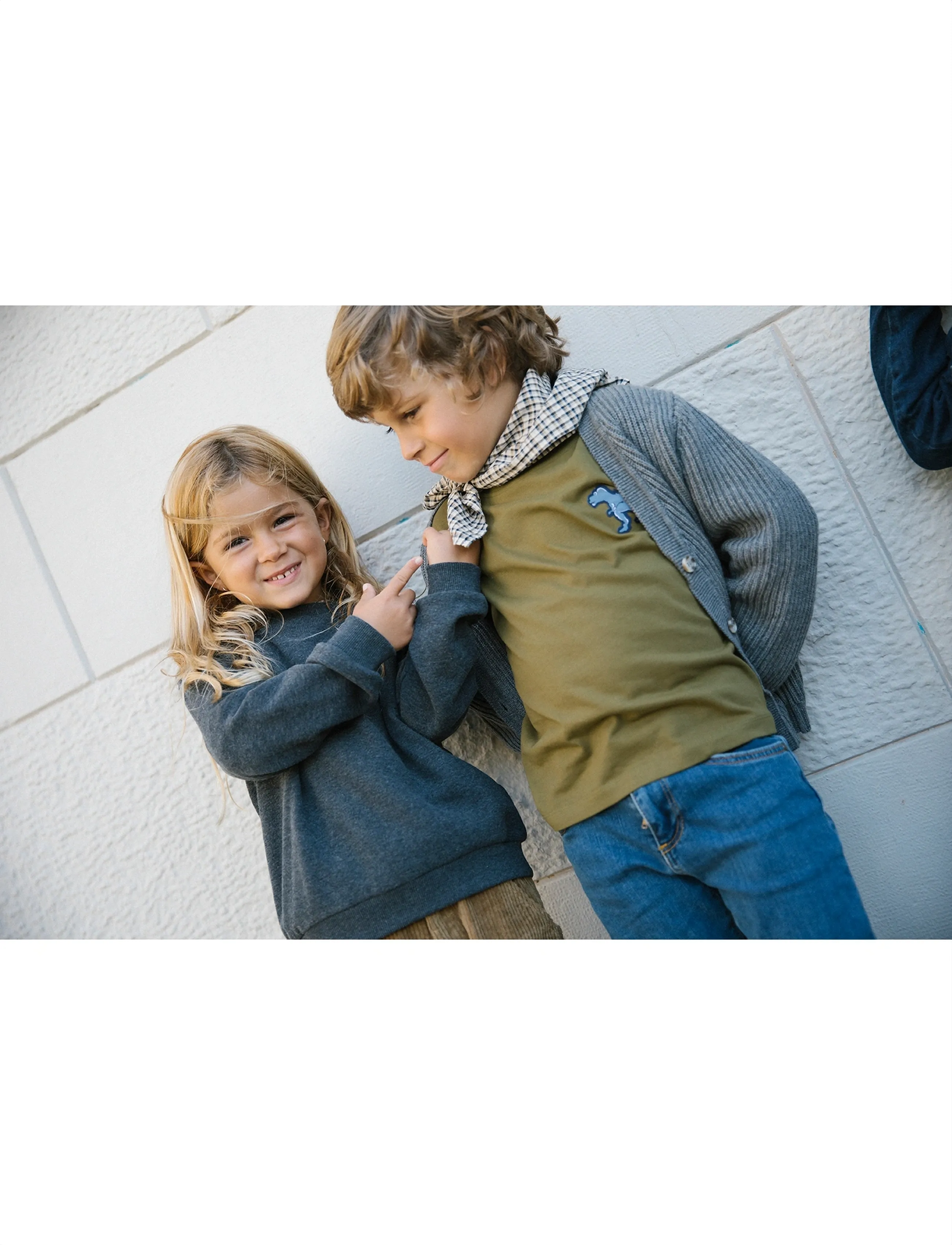 MarMar Copenhagen Tad LS - Toppe og t-shirts - DINO PATCH / khaki/green