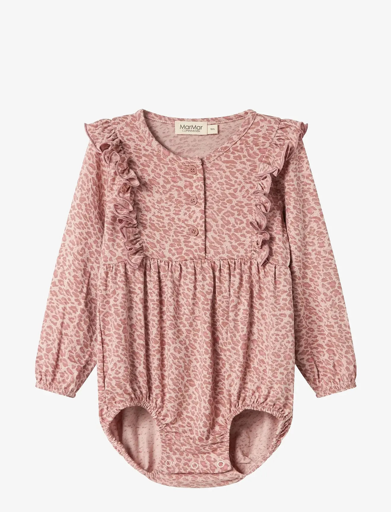 MarMar Copenhagen - Leo Roma Frill LS - langærmede bodyer - rose dust leo - 0