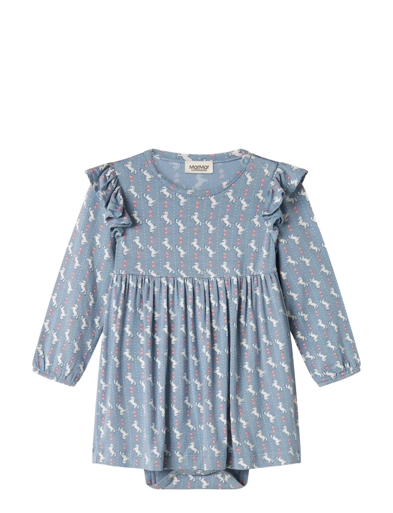 MARMAR COPENHAGEN Ramona Frill Ls Blau - 74 - Kinder