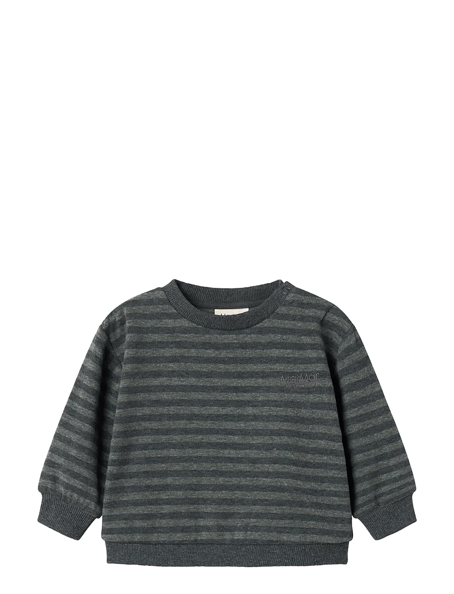 MarMar Copenhagen - Tammas B - sweatshirts - forest stripe mel. - 1