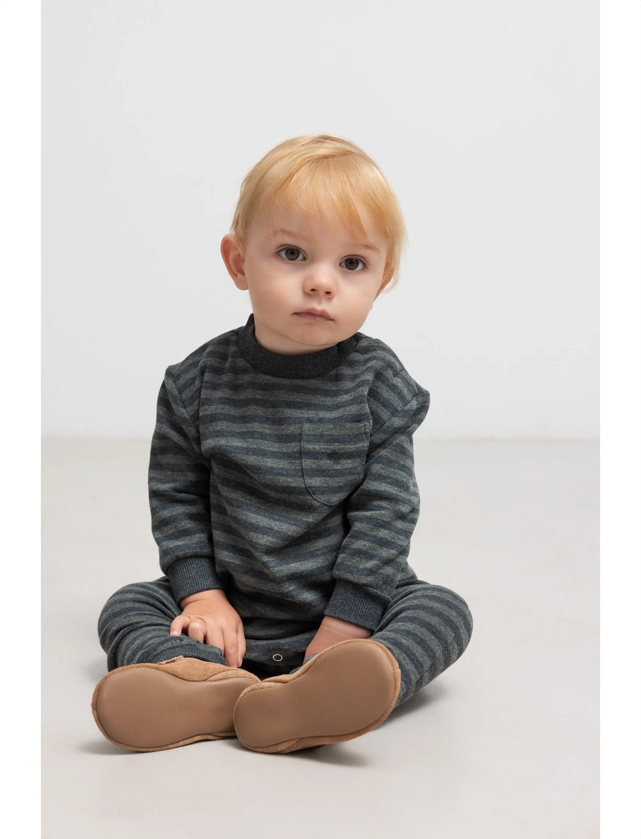 MarMar Copenhagen Tammas B - Hauts - FOREST STRIPE MEL. / grey