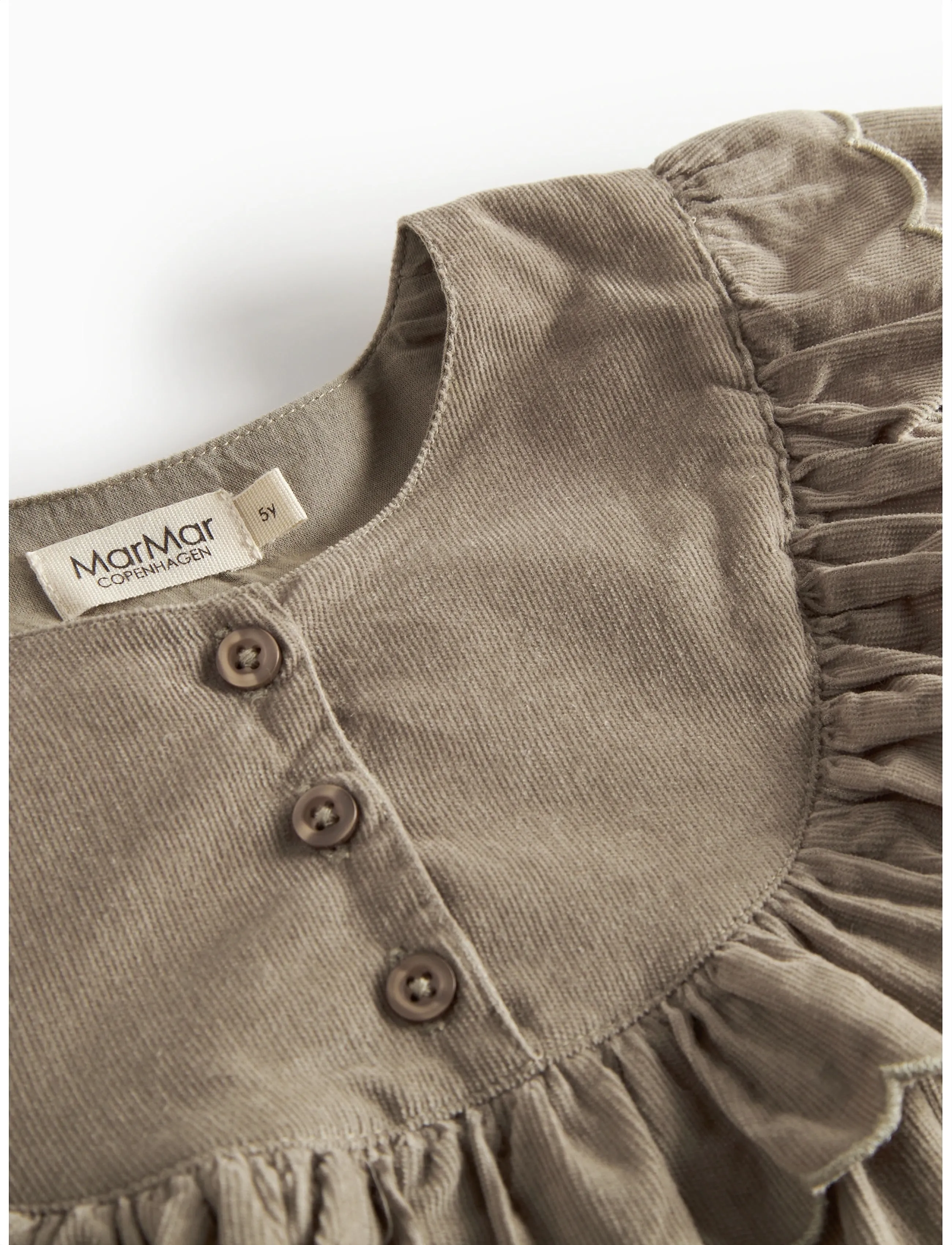 MarMar Copenhagen - Delina LS - long-sleeved casual dresses - mud - 2