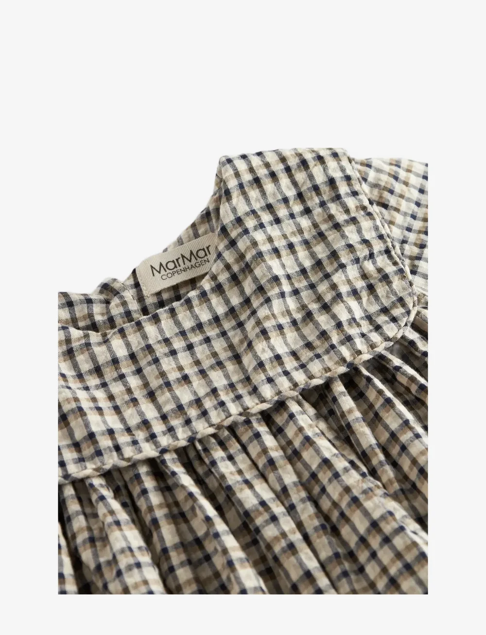 MarMar Copenhagen - Dulle - baby-kjoler med lange ermer - pilot navy check - 3