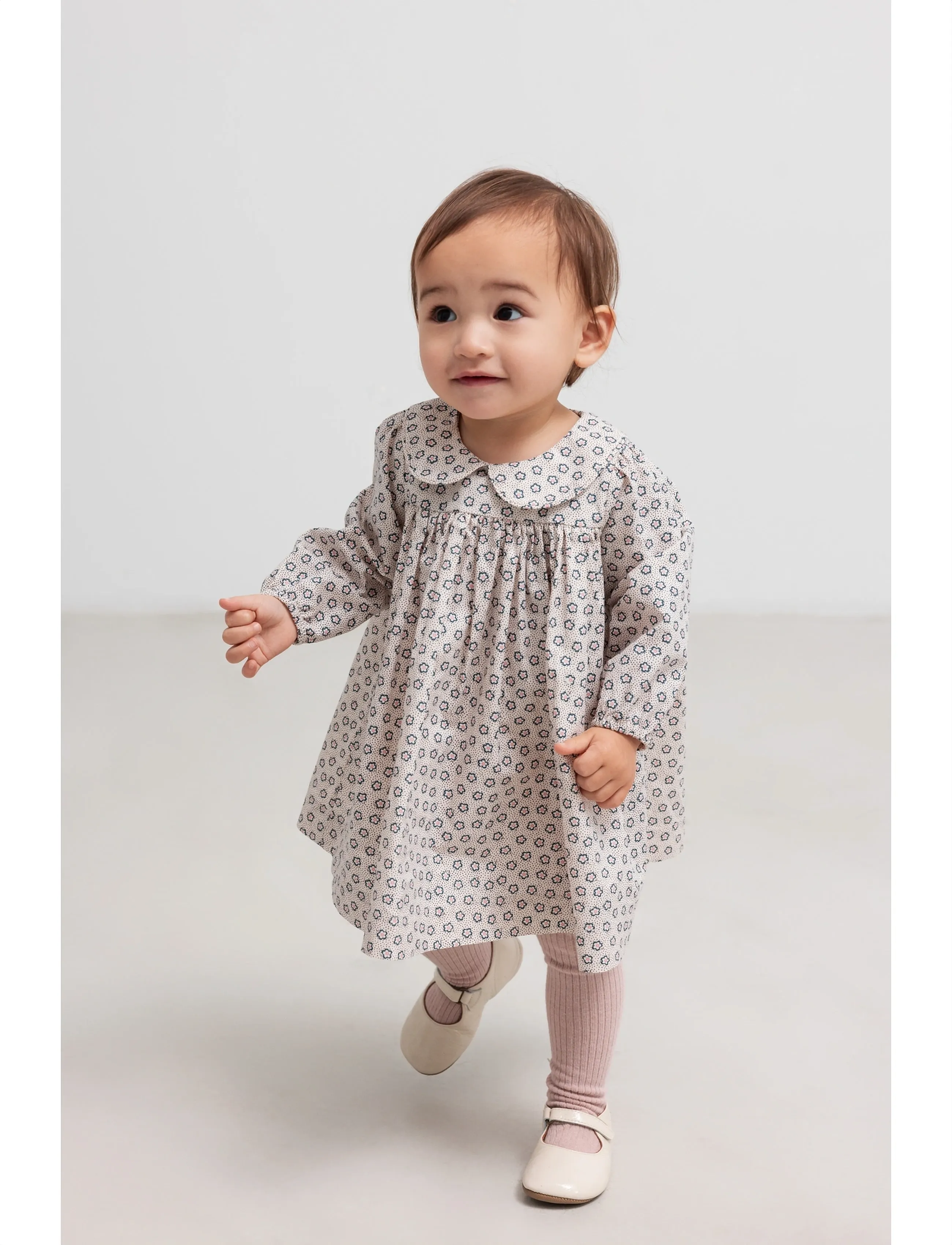 MarMar Copenhagen Dulla LS - Kleider & Röcke - AUTUMN FLOWER / pink/rose