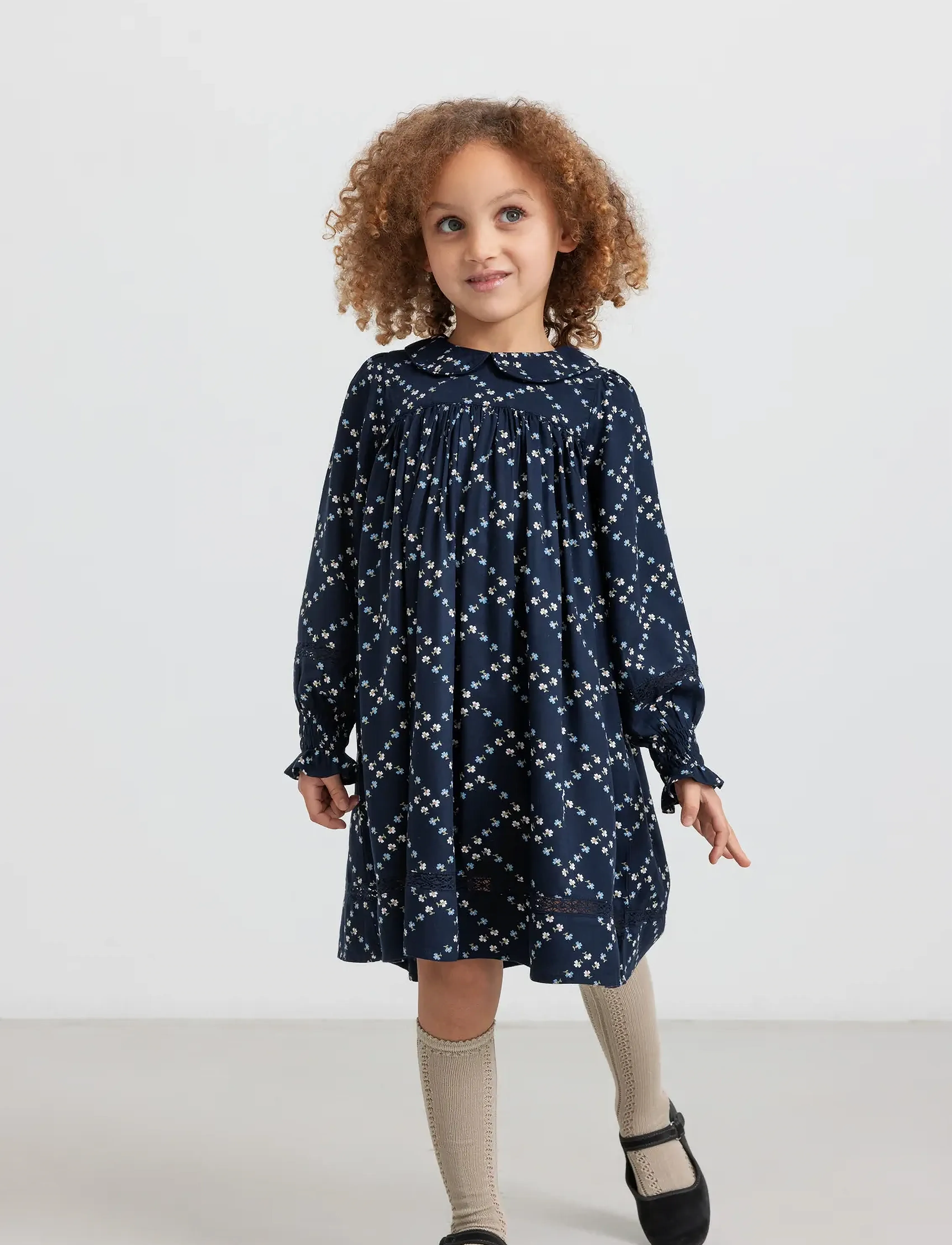 MarMar Copenhagen Dulla LS - Kjoler & Nederdele - FRENCH FLOWER / navy