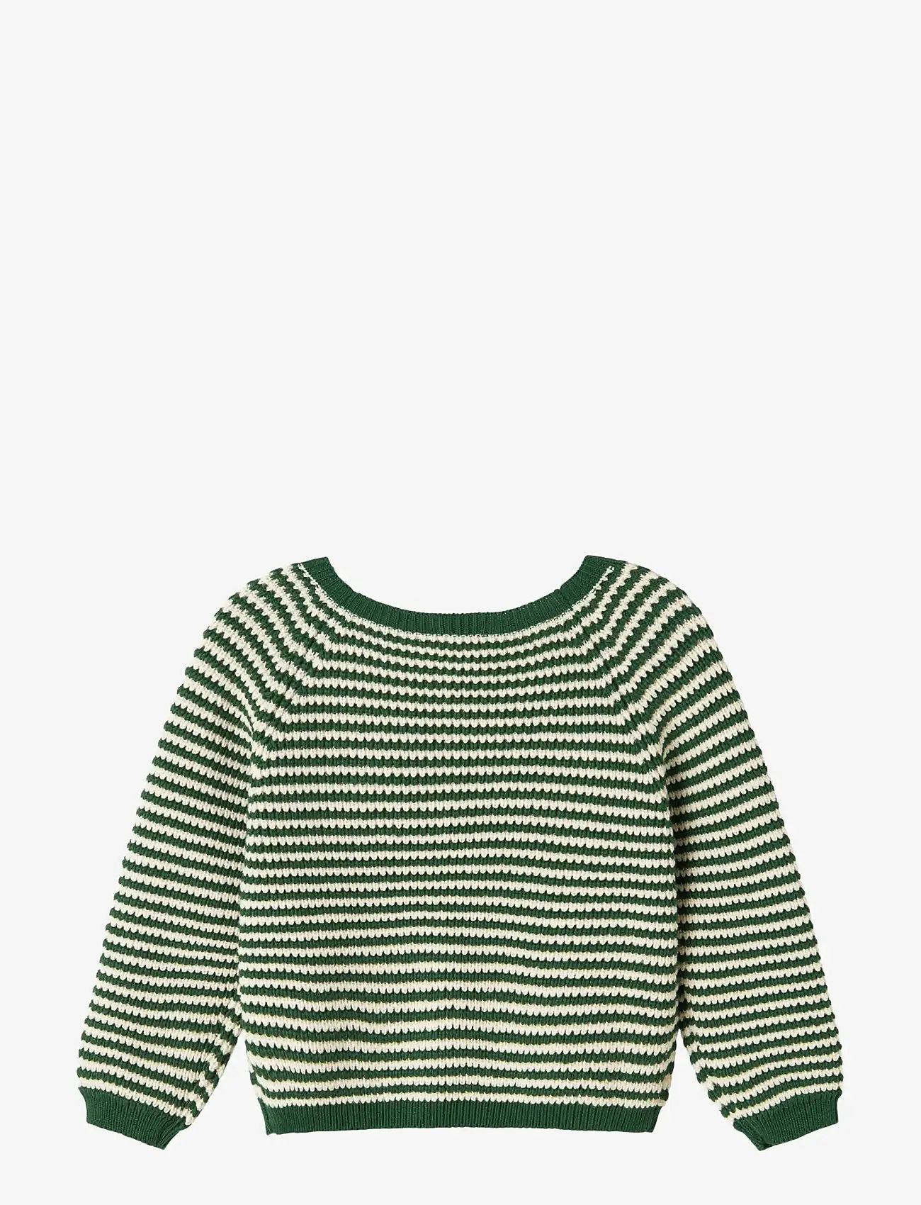 MarMar Copenhagen - Torin - stickade tröjor - garden green stripe - 2