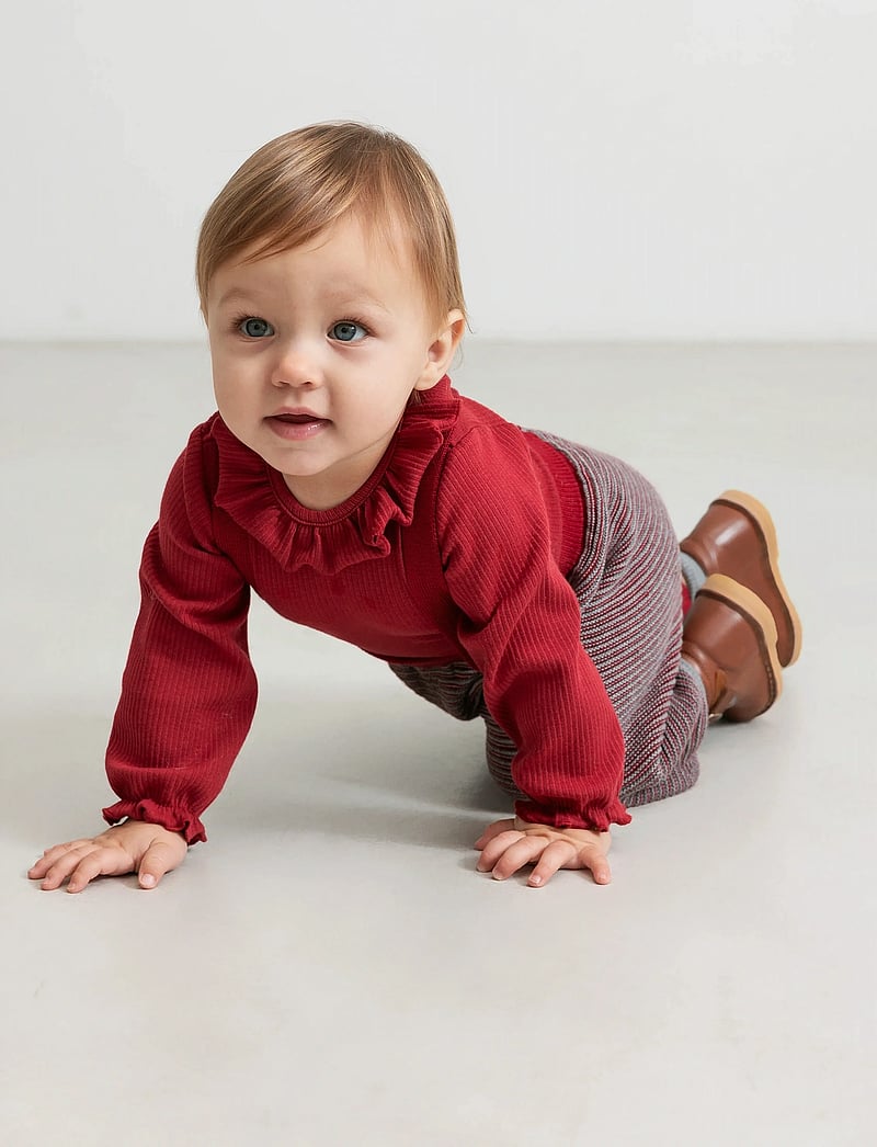 MarMar Copenhagen - Brandine - långärmade bodies - hibiscus red - 0