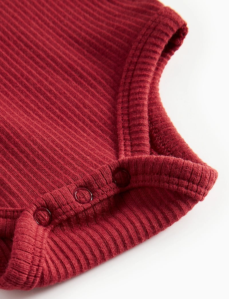 MarMar Copenhagen - Brandine - långärmade bodies - hibiscus red - 4