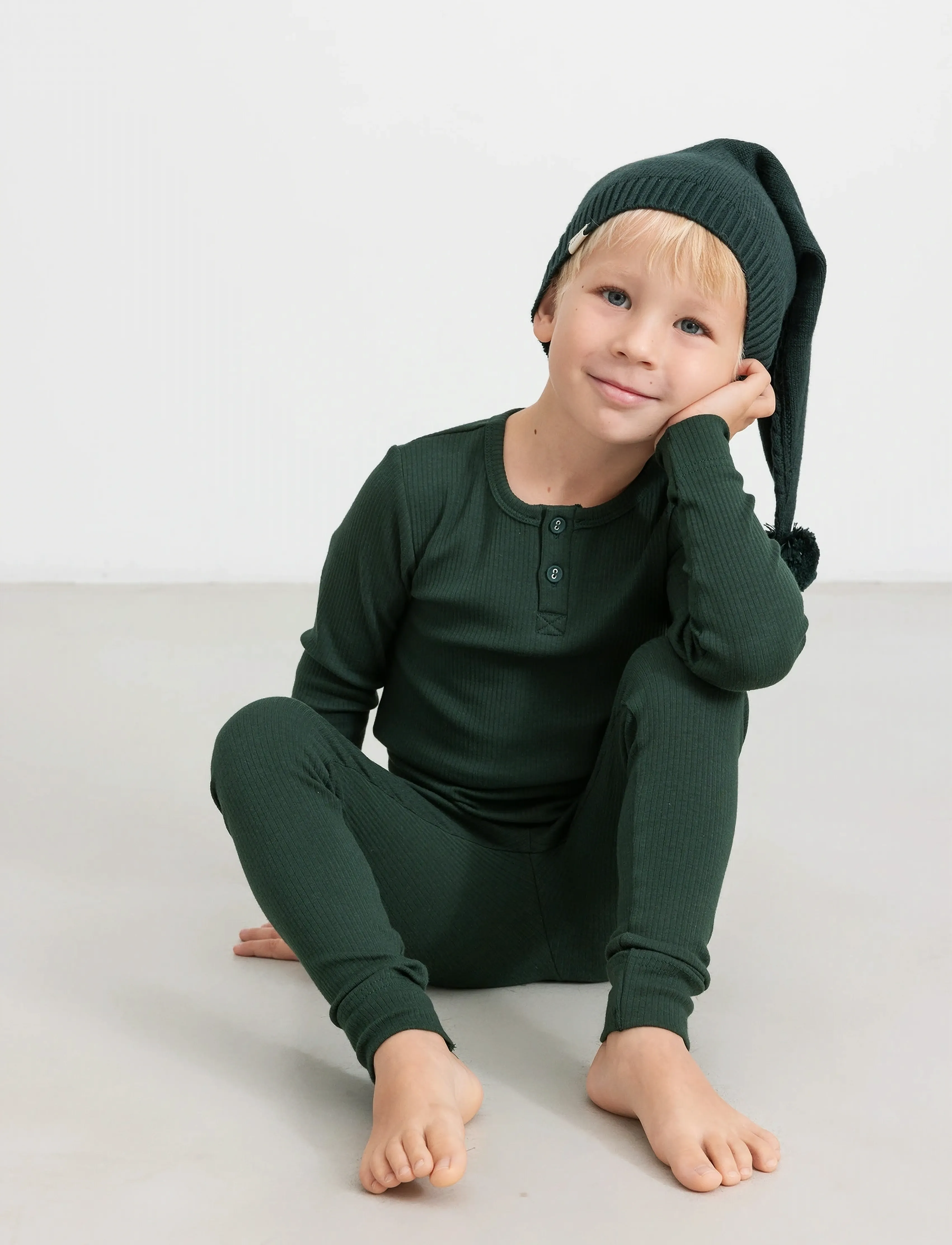 MarMar Copenhagen Leg - Babybyxor - DARK LEAF / green