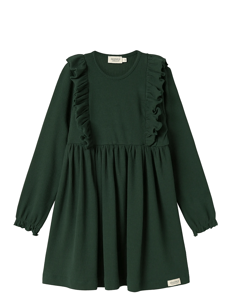 MarMar Copenhagen - Dress Dikte - långärmade vardagsklänningar - dark leaf - 1
