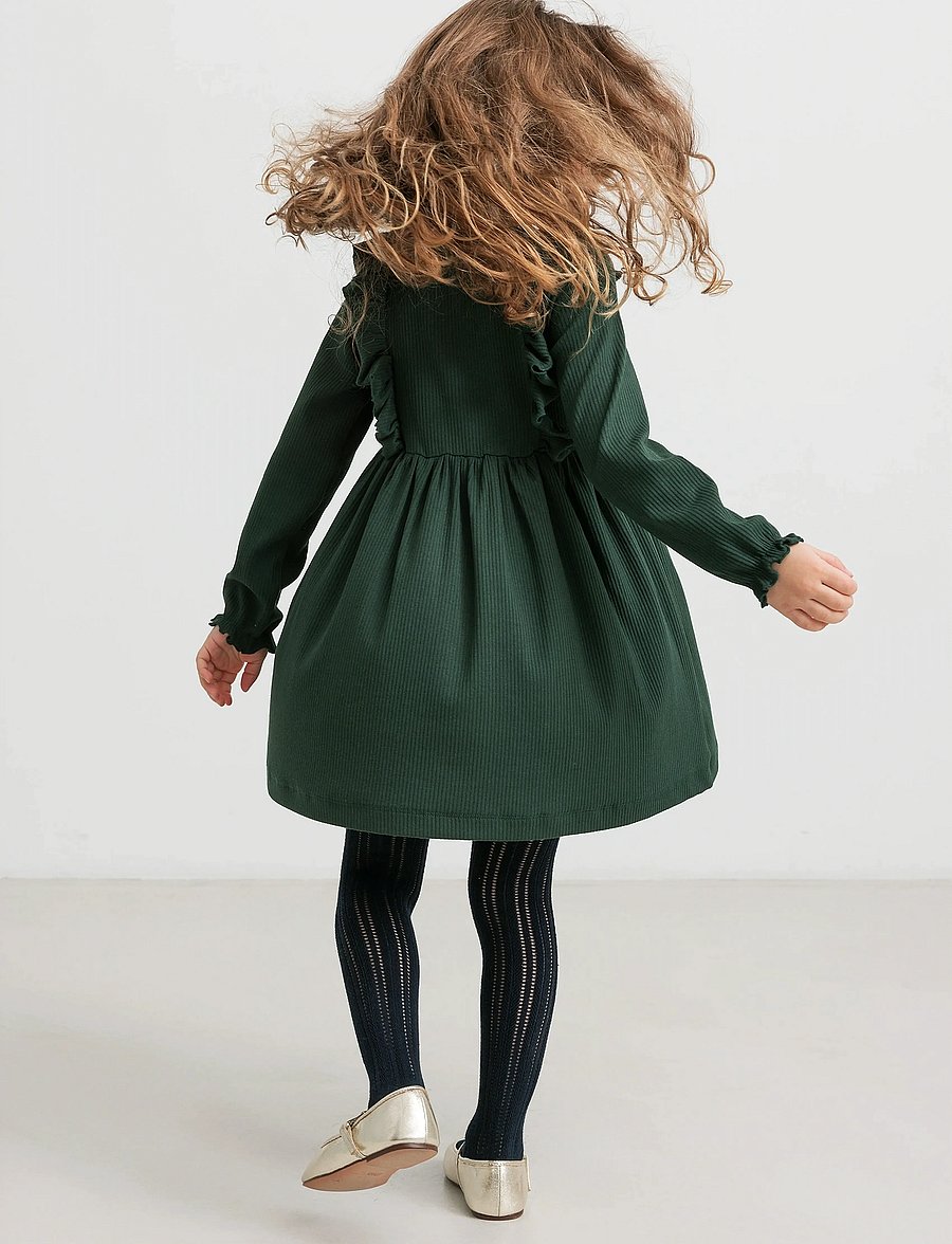 MarMar Copenhagen - Dress Dikte - långärmade vardagsklänningar - dark leaf - 3