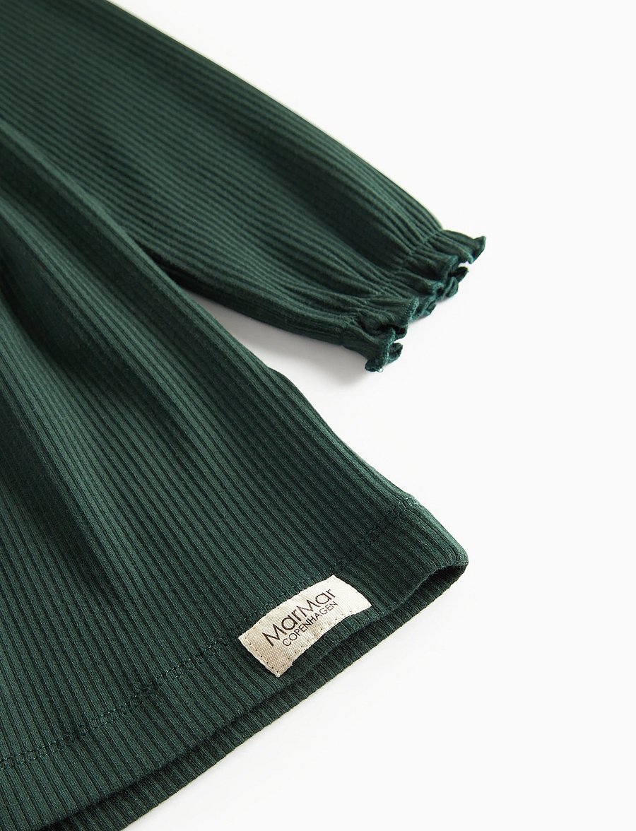 MarMar Copenhagen - Dress Dikte - långärmade vardagsklänningar - dark leaf - 5