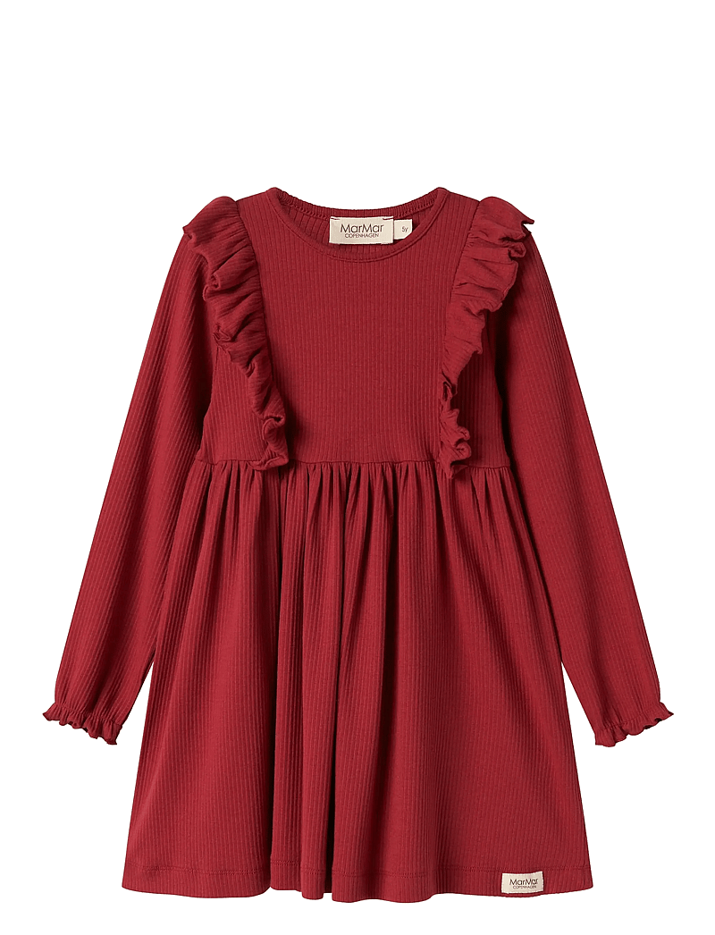 MarMar Copenhagen - Dress Dikte - langärmelige freizeitkleider - hibiscus red - 1