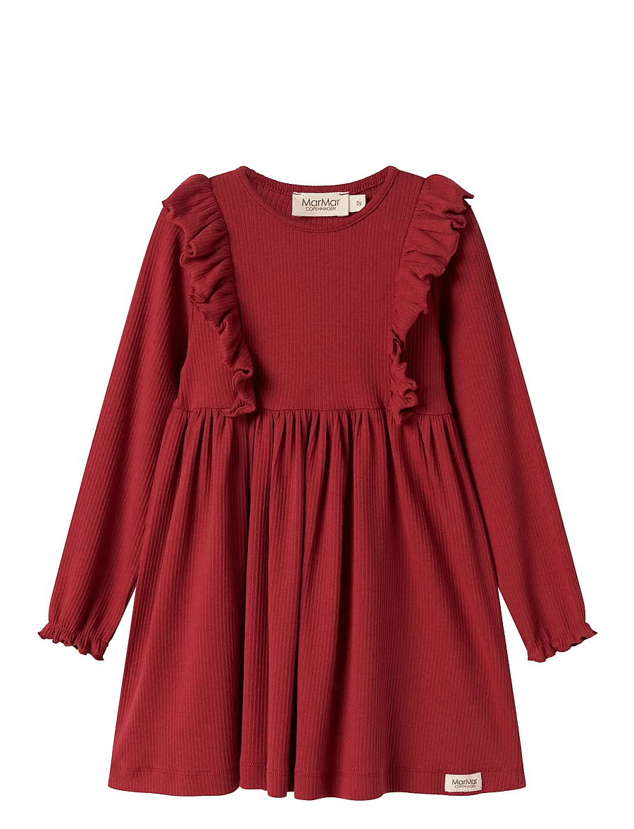 MarMar Copenhagen - Dress Dikte - långärmade vardagsklänningar - hibiscus red - 1
