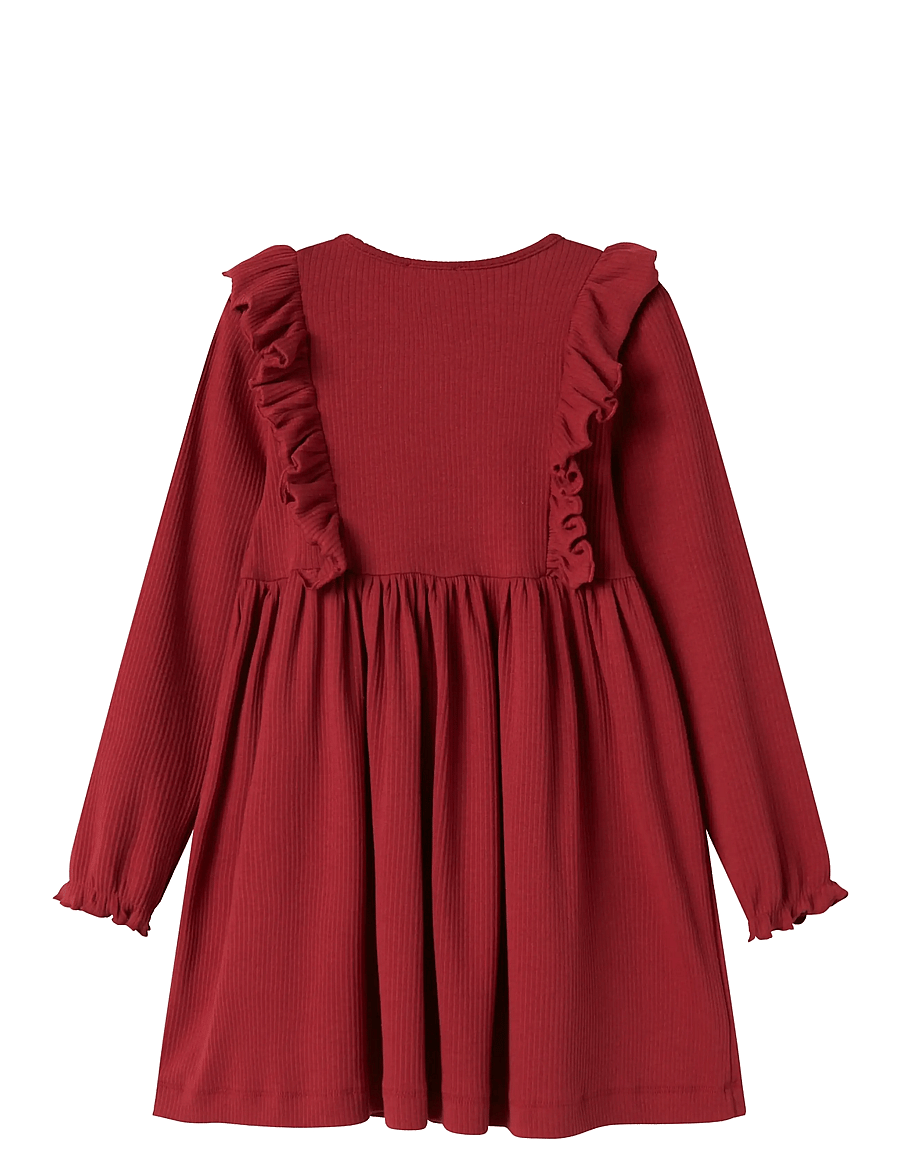 MarMar Copenhagen - Dress Dikte - långärmade vardagsklänningar - hibiscus red - 2