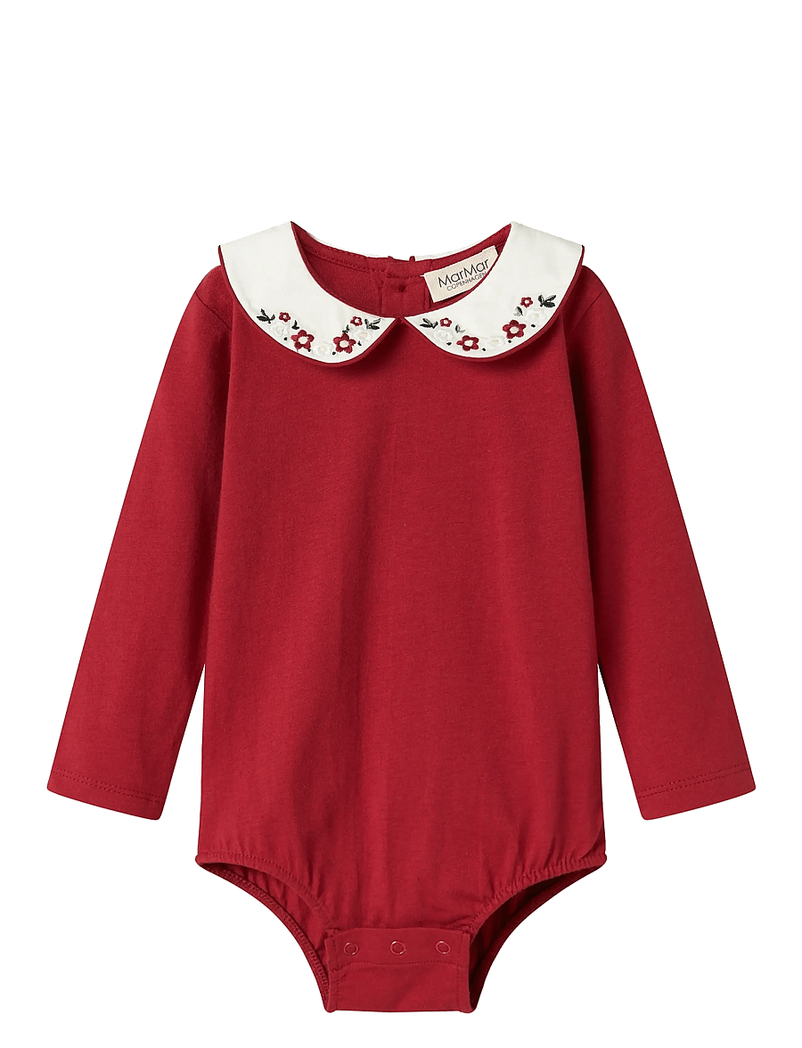 MarMar Copenhagen - Becki - langärmelige bodys - hibiscus red - 1