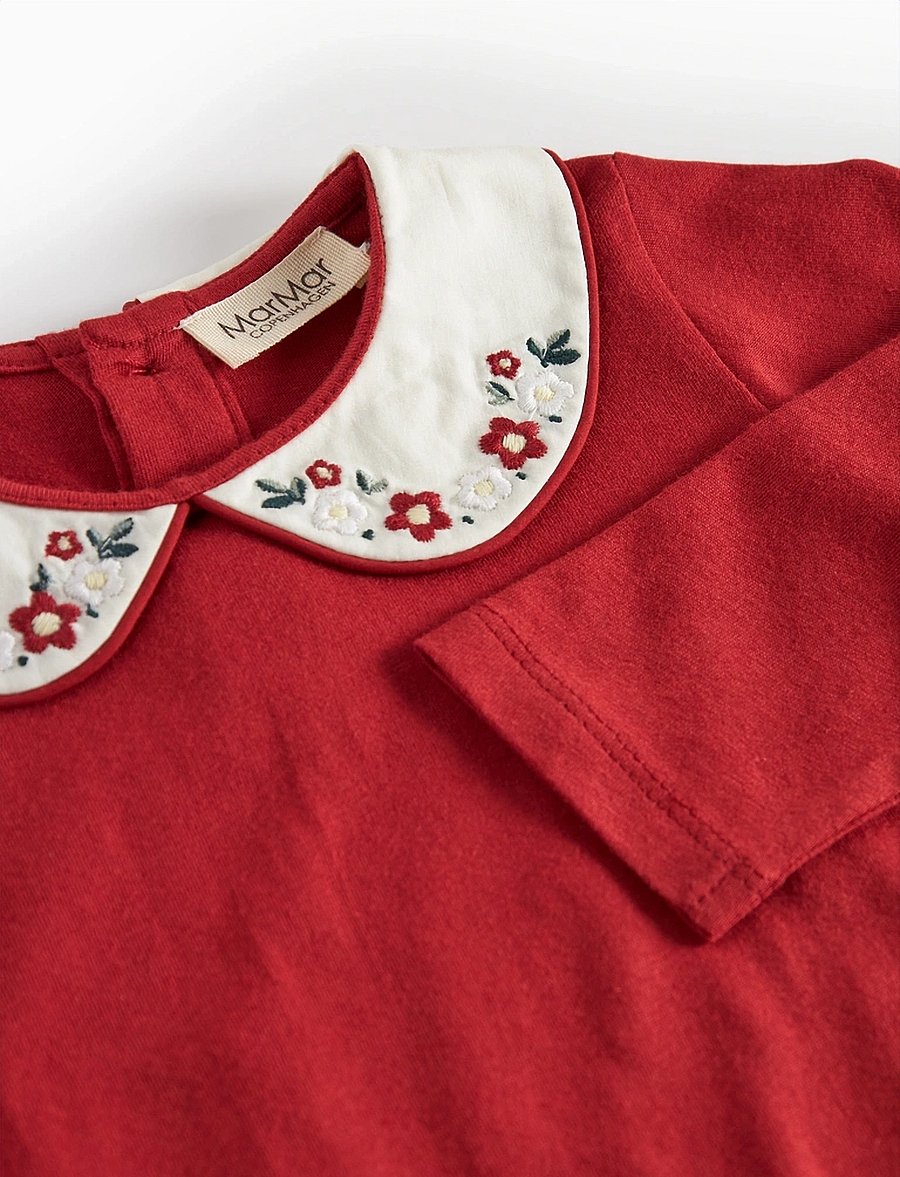 MarMar Copenhagen - Becki - langärmelige bodys - hibiscus red - 3