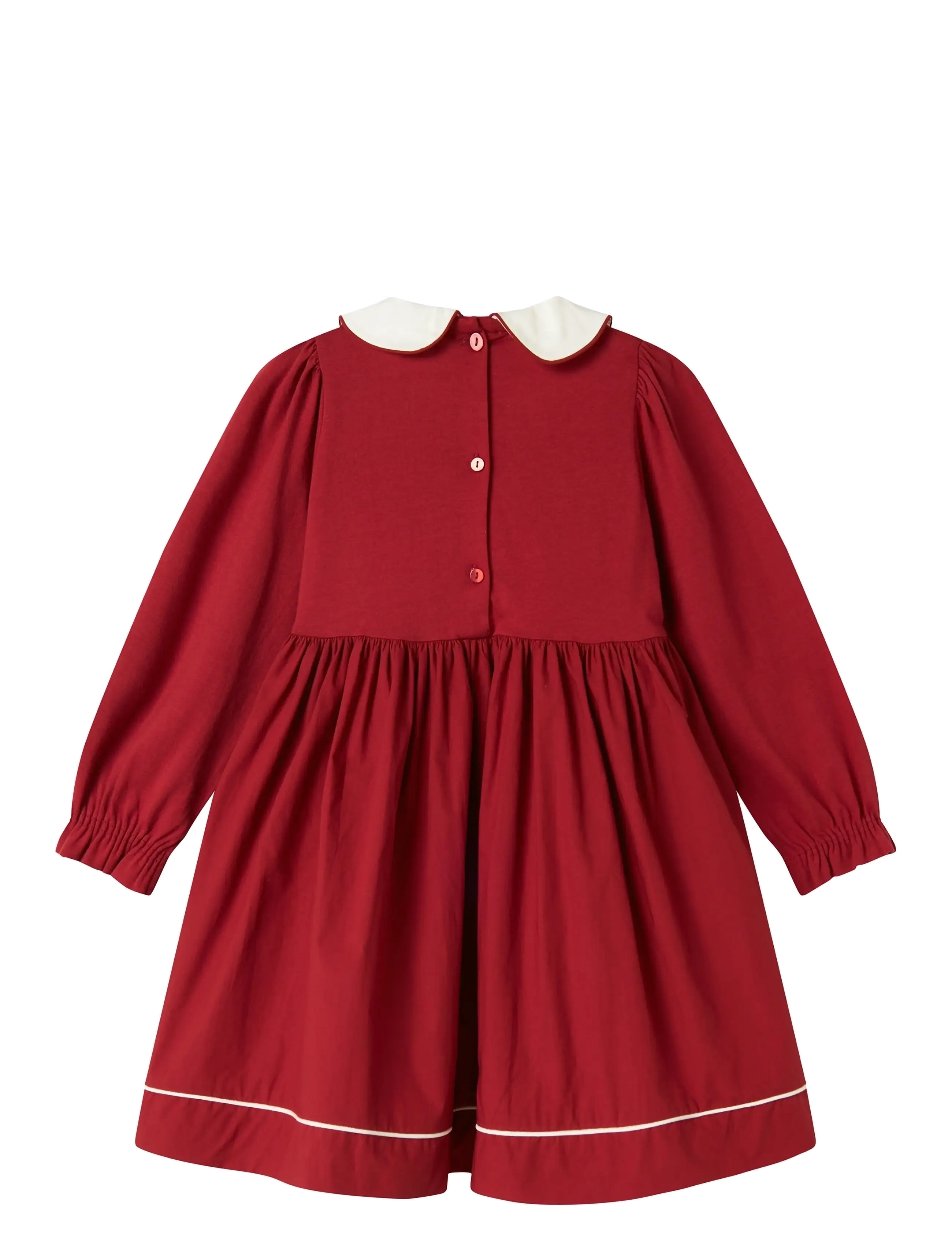 MarMar Copenhagen - Dielle - sukienki codzienne z długim rękawem - hibiscus red - 2