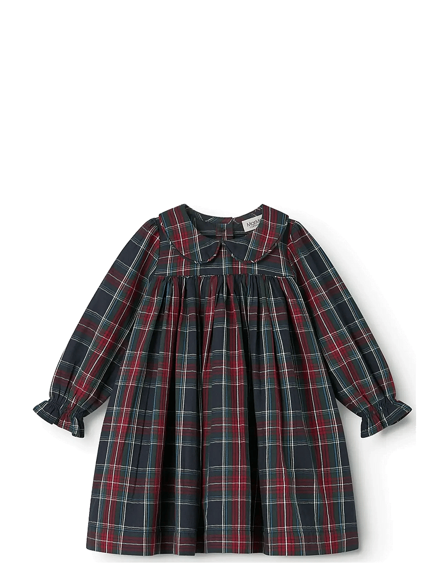 MarMar Copenhagen - Dulla B LS - langärmelige babykleider - pilot navy check - 1