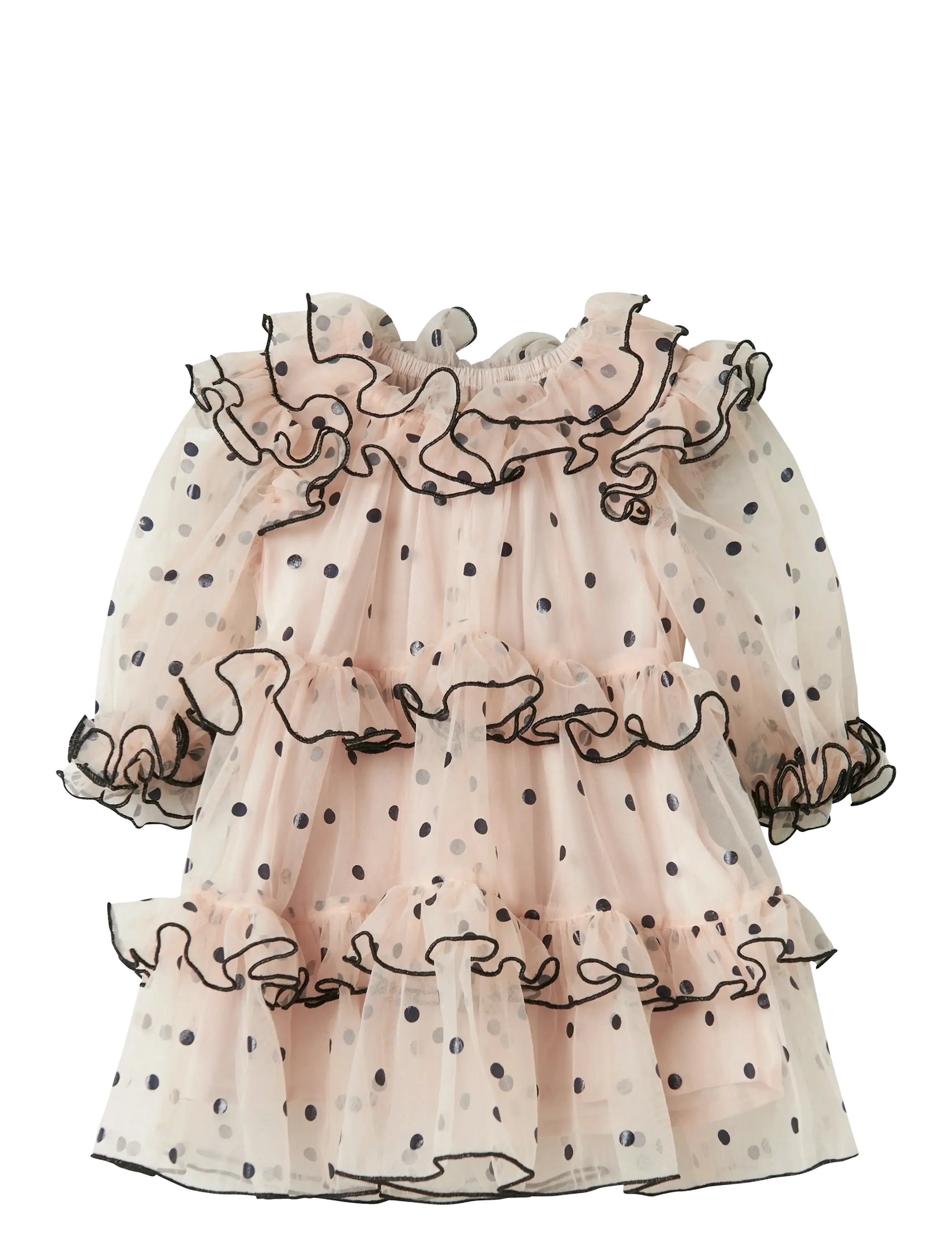 MarMar Copenhagen Dakira LS B - 4 for 3 - BLACK DOTS / cream