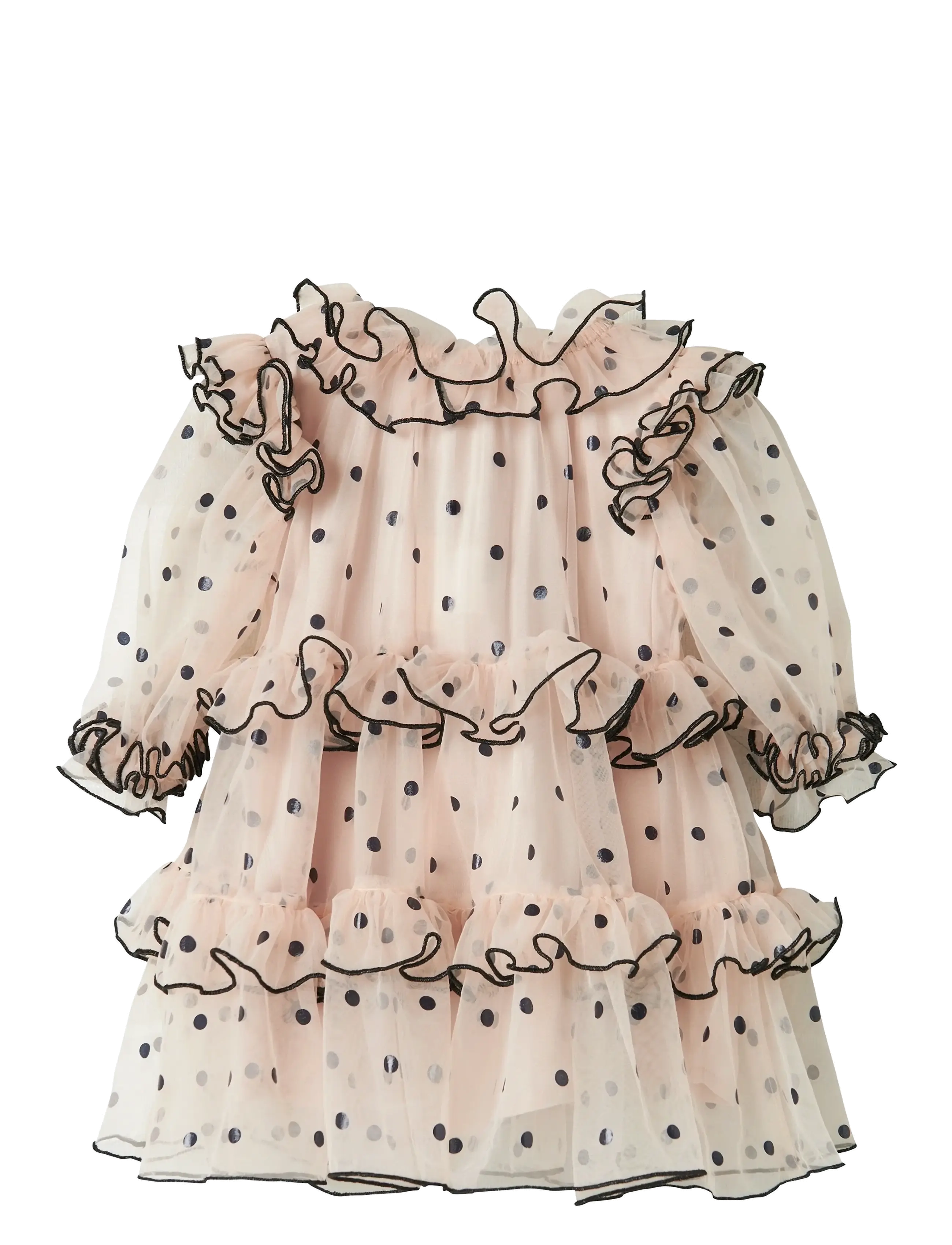 MarMar Copenhagen - Dakira LS B - partíkjólar - black dots - 2