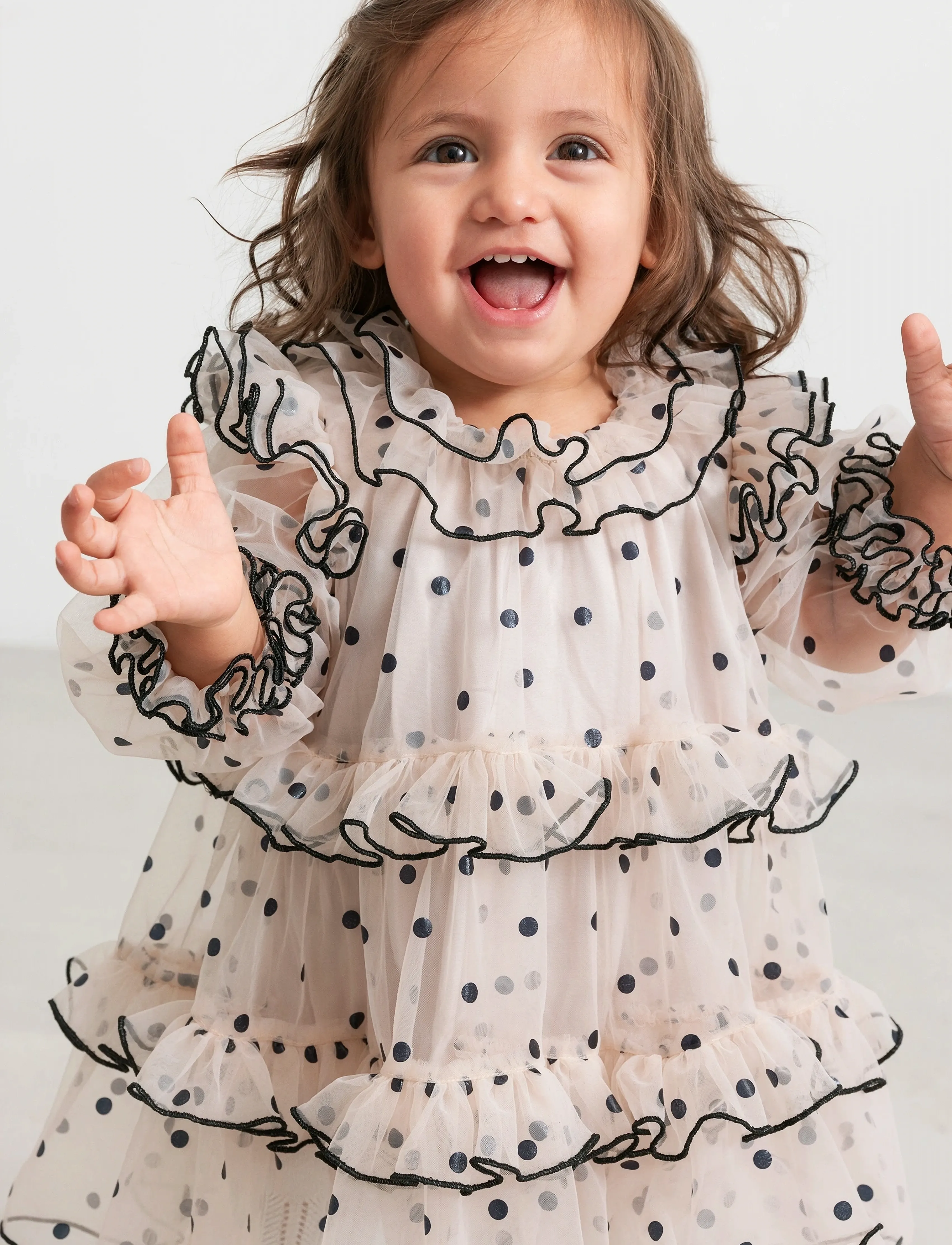 MarMar Copenhagen Dakira Ls B, 92, Dresses, Creme - Partydresses, Kinder