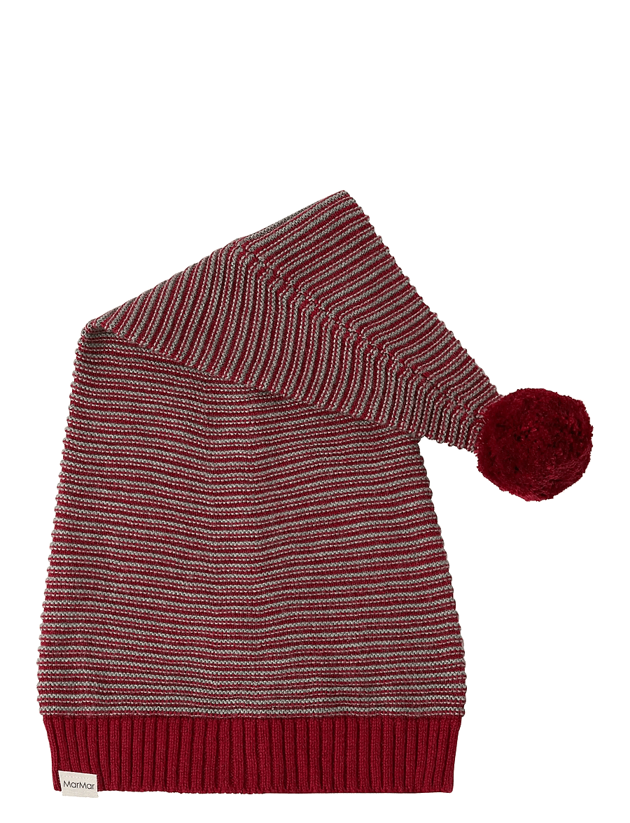 MarMar Copenhagen - Alfen - wintermützen - hibiscus red stripe - 1