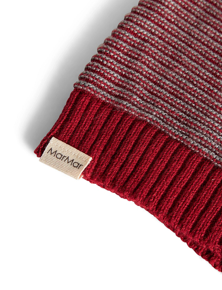 MarMar Copenhagen - Alfen - wintermützen - hibiscus red stripe - 3