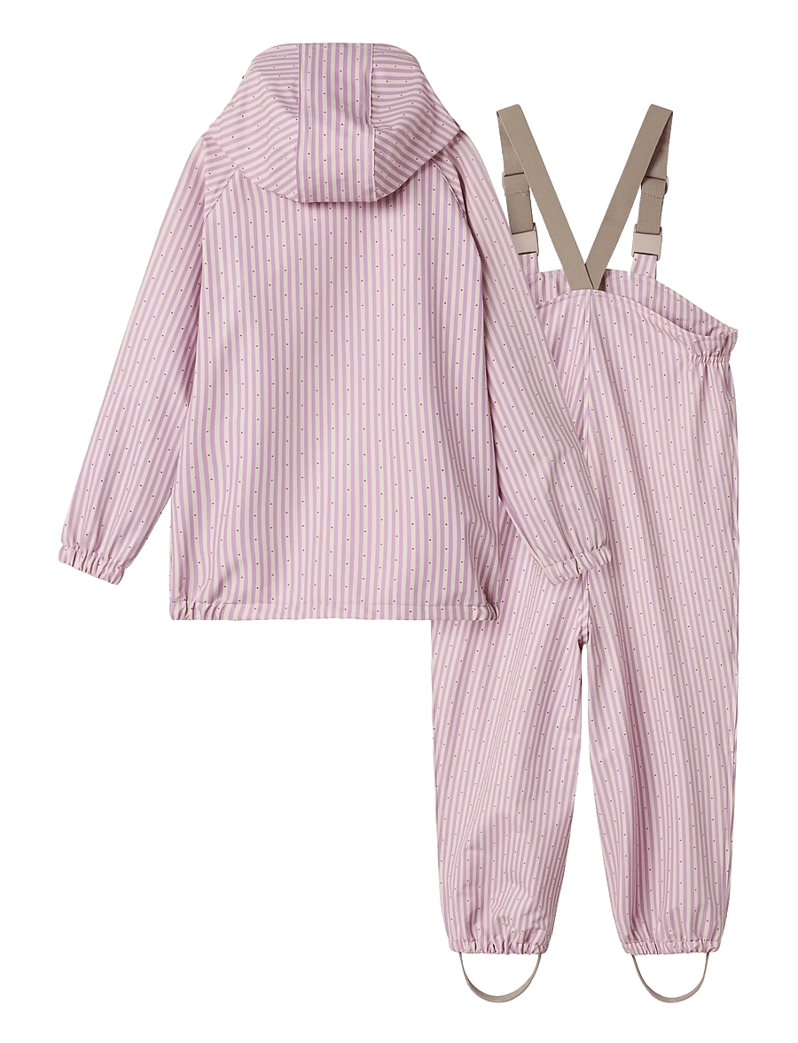 MarMar Copenhagen - Oddy Set - vihmakomplektid - pink stripe - 1