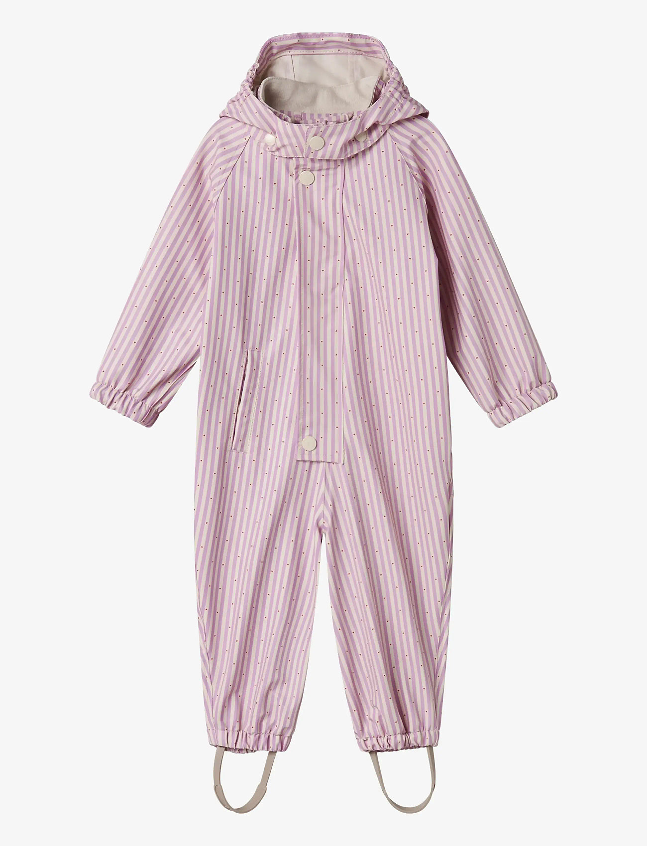 MarMar Copenhagen - Orion Suit - rainwear coveralls - pink stripe - 1